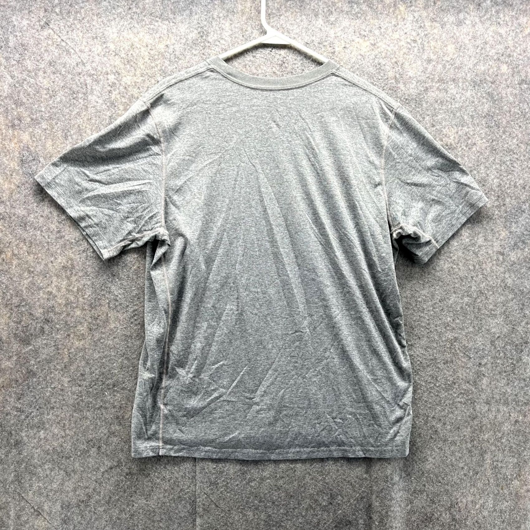 Nike VINTAGE Nike Shirt Men L Heather Gray Athletic Dri-Fit Crewneck Polyester Shirt Nike Dri-FIT Logo All Seasons Mens Size US L / EU 52-54 / 3 - 6 Thumbnail