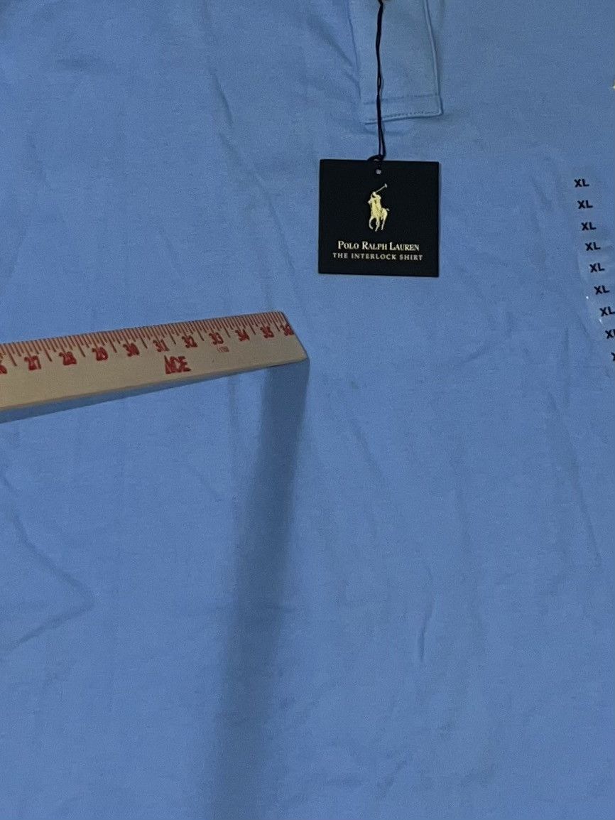 Polo Ralph Lauren Vintage 90s Polo Ralph Lauren Classic Polo Shirt Light Blue Size US XL / EU 56 / 4 - 9 Thumbnail