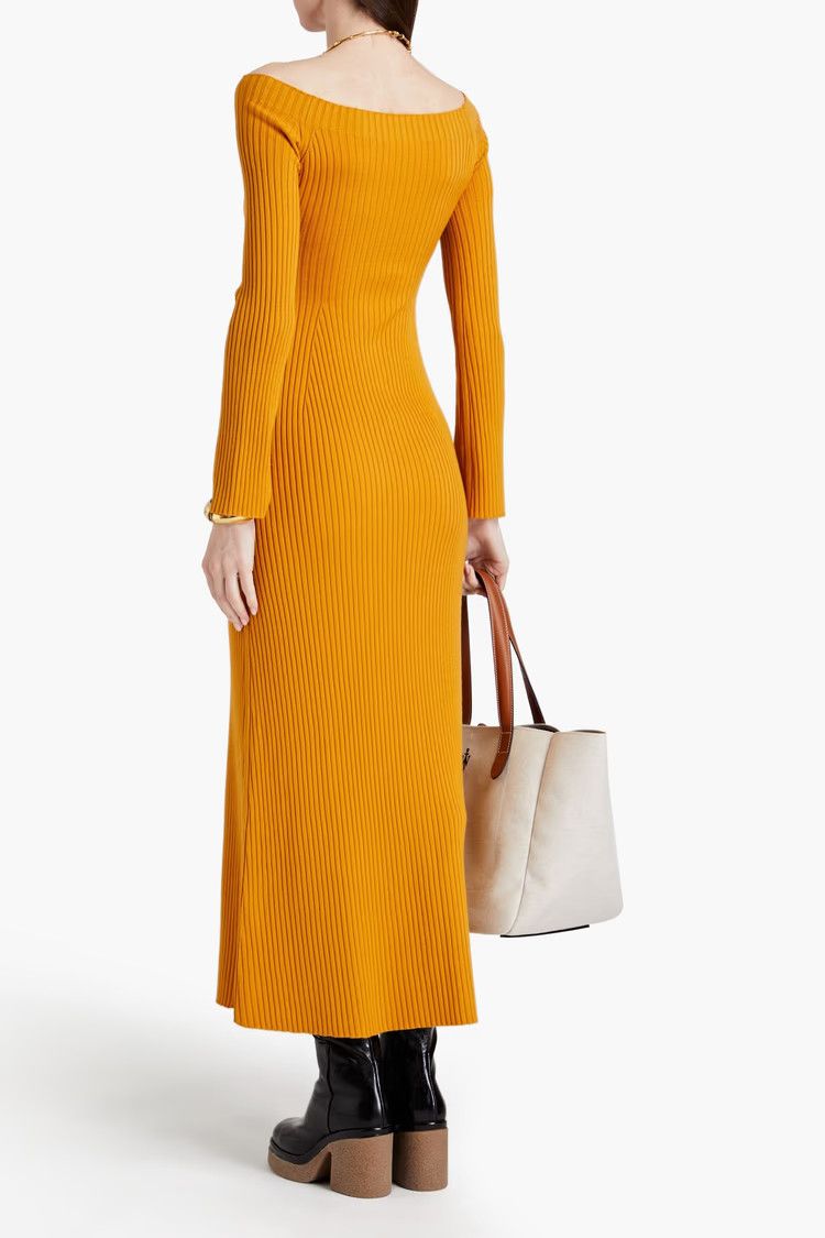 Chloe o1y0825 Maxi Dress in Marigold Size S / US 4 / IT 40 - 3 Thumbnail