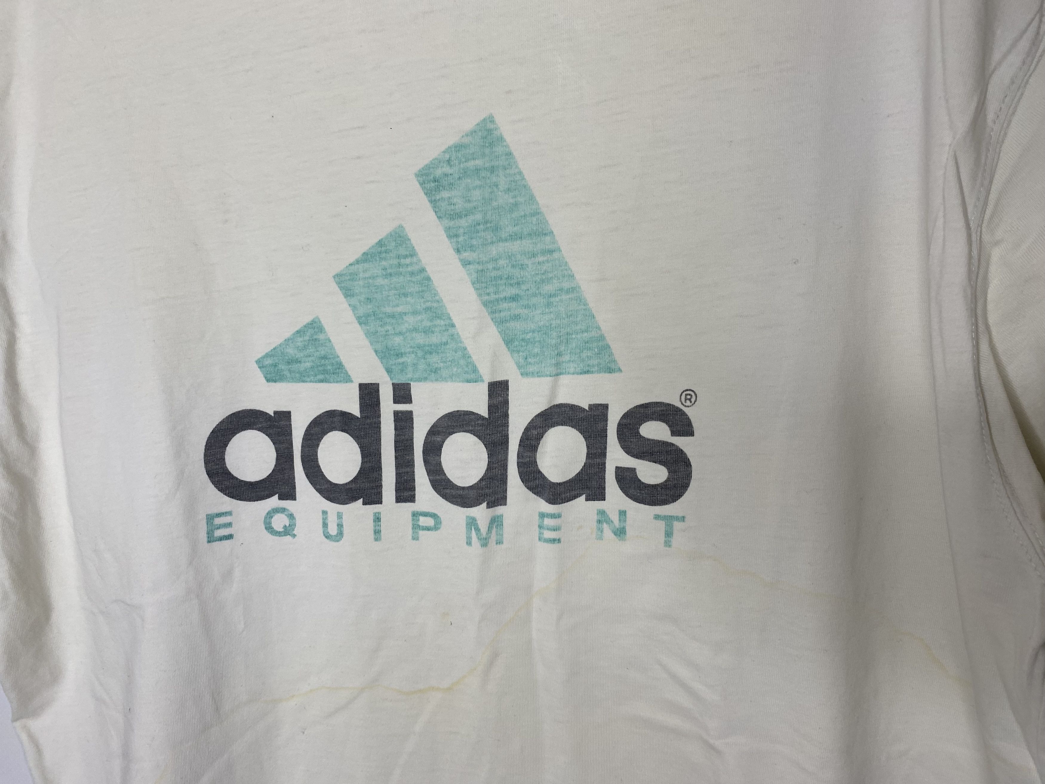 Adidas × Vintage VINTAGE 90s ADIDAS EQUIPMENT BIG LOGO PATCH T-SHIRT SHIRT Size US XL / EU 56 / 4 - 3 Thumbnail
