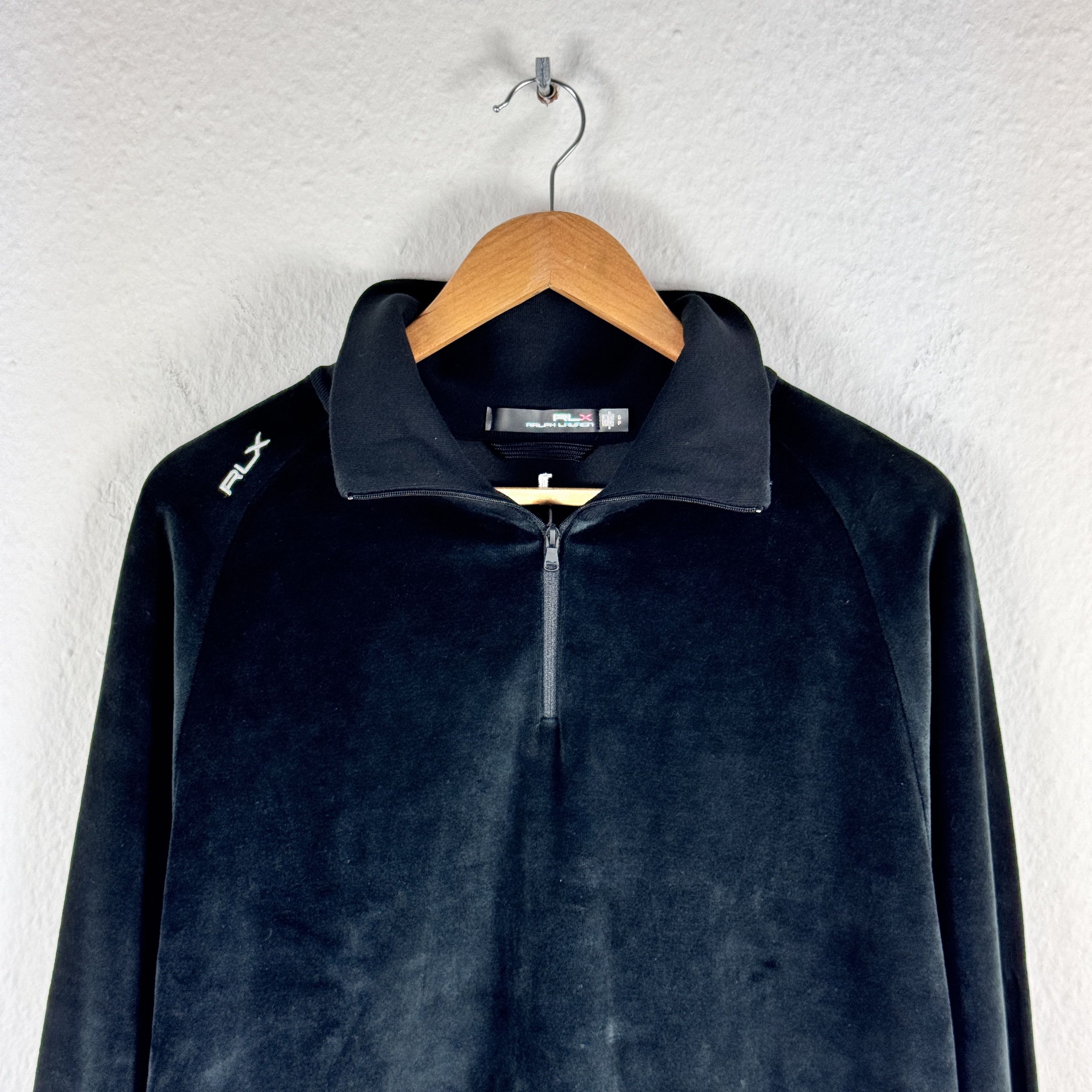 RLX Ralph Lauren Women`s RLX RALPH LAUREN VELOUR QUARTER ZIP PULLOVER SIZE S Size S / US 4 / IT 40 - 5 Thumbnail