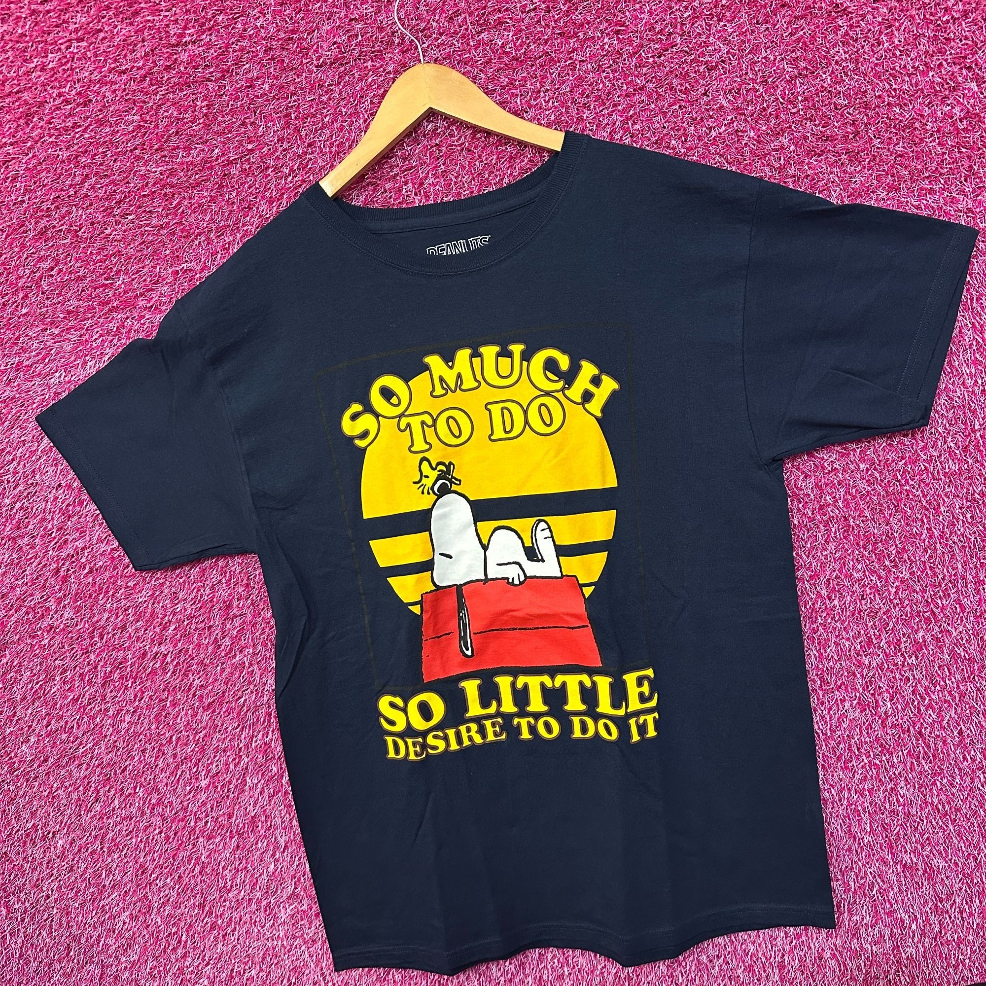 Peanuts Charles Schulz Peanuts Snoopy & Woodstock Lazy Sunday Tee L Size US L / EU 52-54 / 3 - 3 Thumbnail