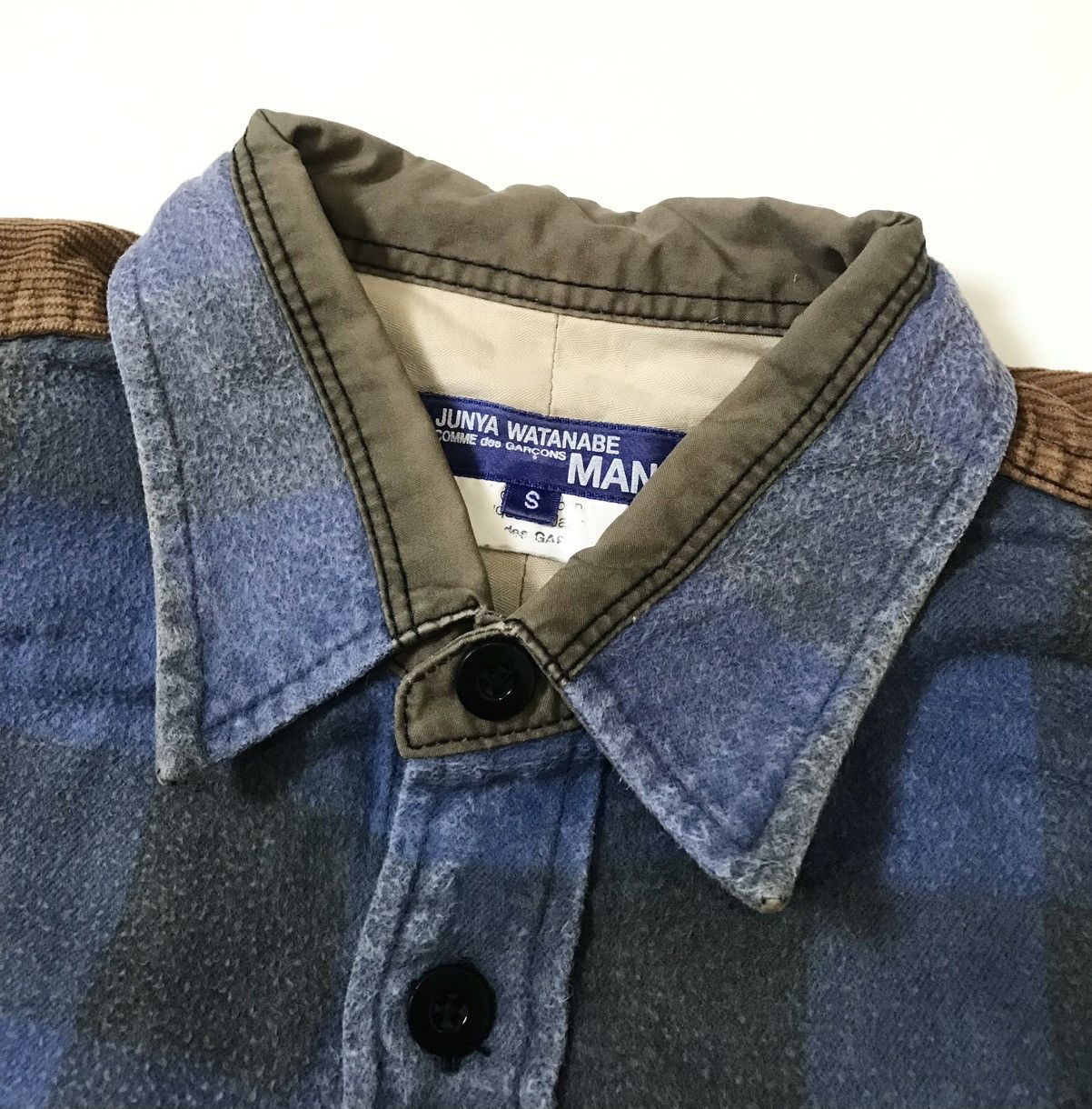 Junya Watanabe Junya watanabe cdg man AD2010 hybrid washed flannel shirt Size US S / EU 44-46 / 1 - 6 Thumbnail