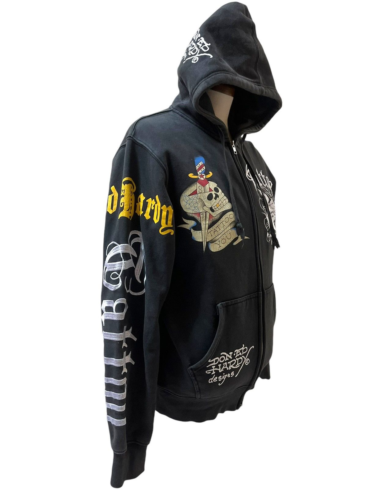 Ed Hardy Iconic Ed Hardy Embroidered Tatoo Los Angeles Hoodie Size US L / EU 52-54 / 3 - 7 Thumbnail