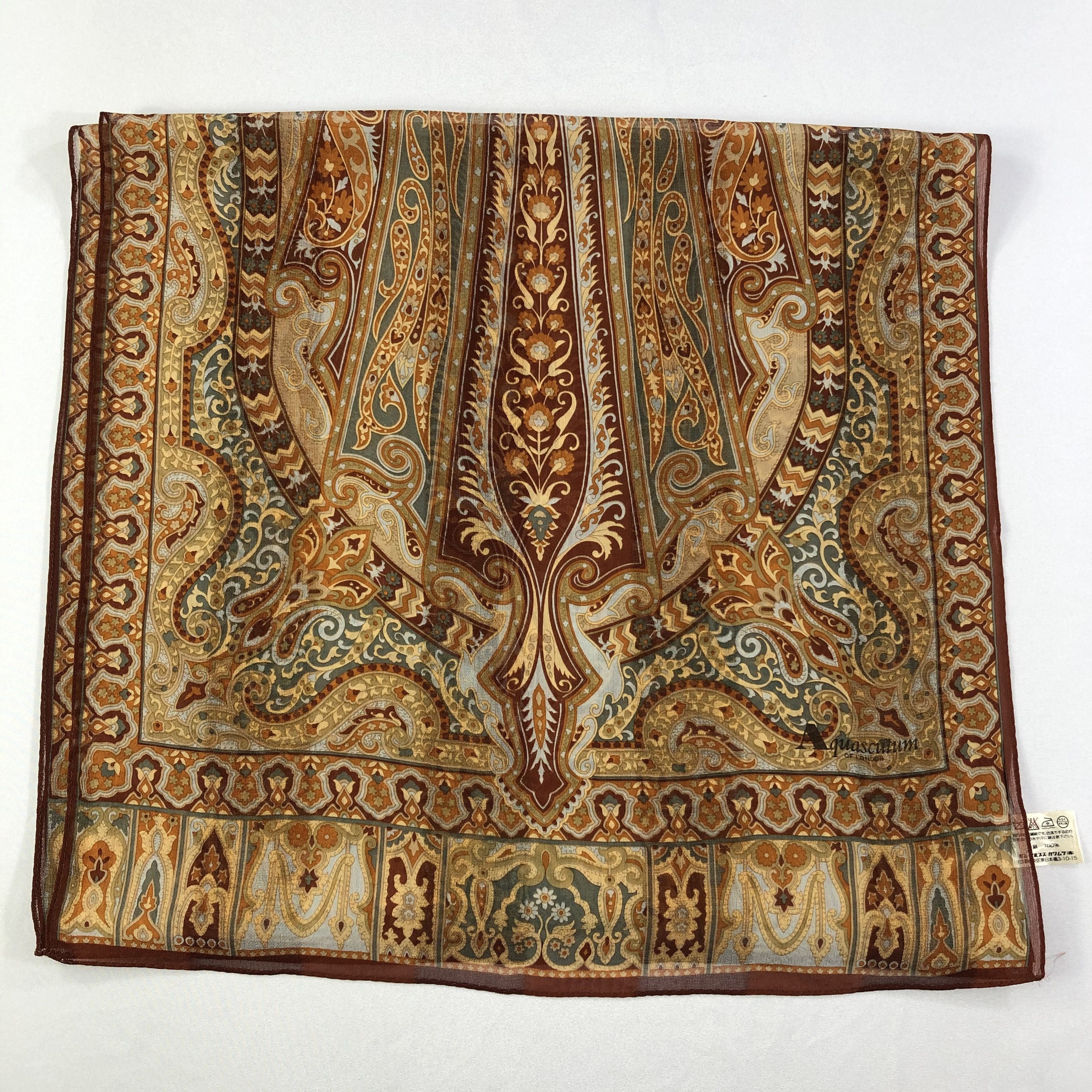 Aquascutum × Vintage Vintage Aquascutum Silk Scarf Size ONE SIZE - 3 Thumbnail