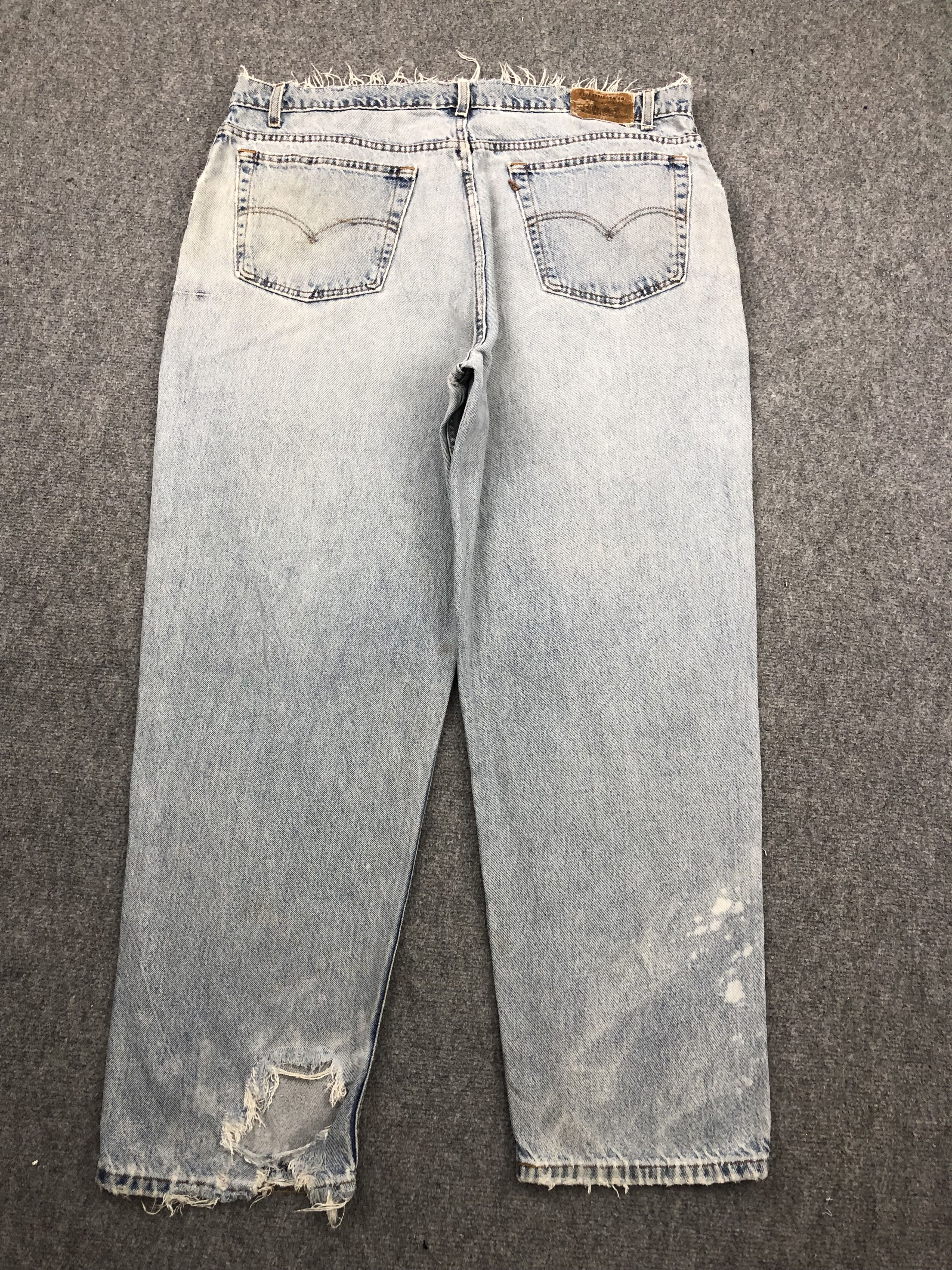 Levi's Vintage 90s Levis 545 Faded Blue Jeans DPP0221 Size US 41 - 3 Thumbnail