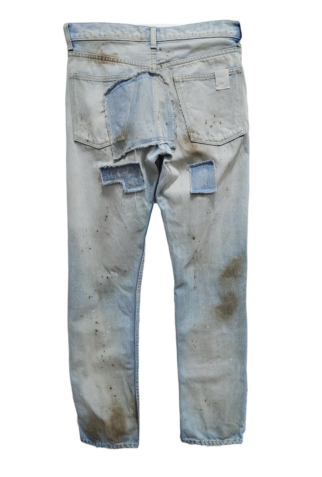 N.Hoolywood N.HOOLYWOOD Trompe L'oeil Patchwork Denim Jeans Size US 31 - 4 Thumbnail