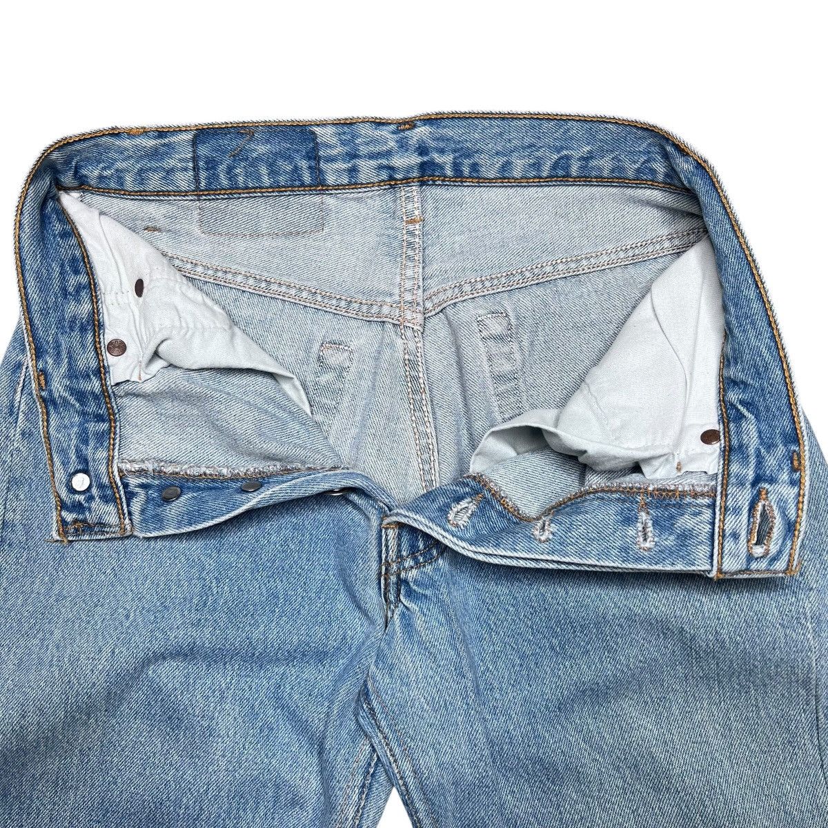 Levi's Vintage 1990s Levi’s 501 Button Fly Made In USA Denim Jeans Size 26" / US 2 / IT 38 - 4 Thumbnail