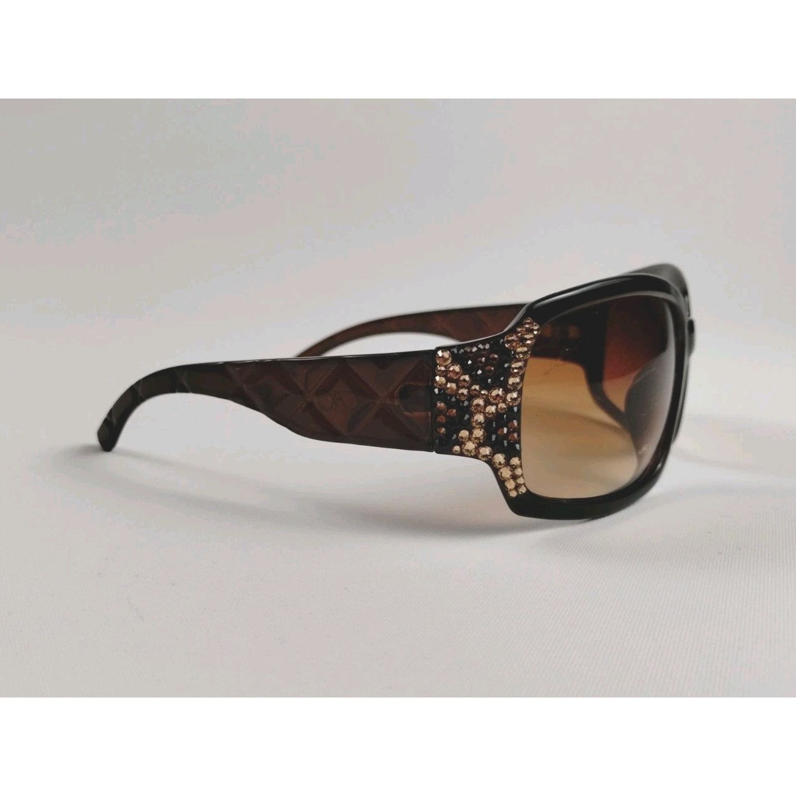 Vintage Cache Square Wrap Around Sunglasses - Square Glasses/Leopard Size ONE SIZE - 6 Thumbnail