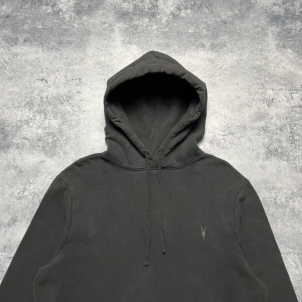 Allsaints Vintage Allsaints Basic Black Pocket Hoodie Streetwear Size US M / EU 48-50 / 2 - 2 Thumbnail