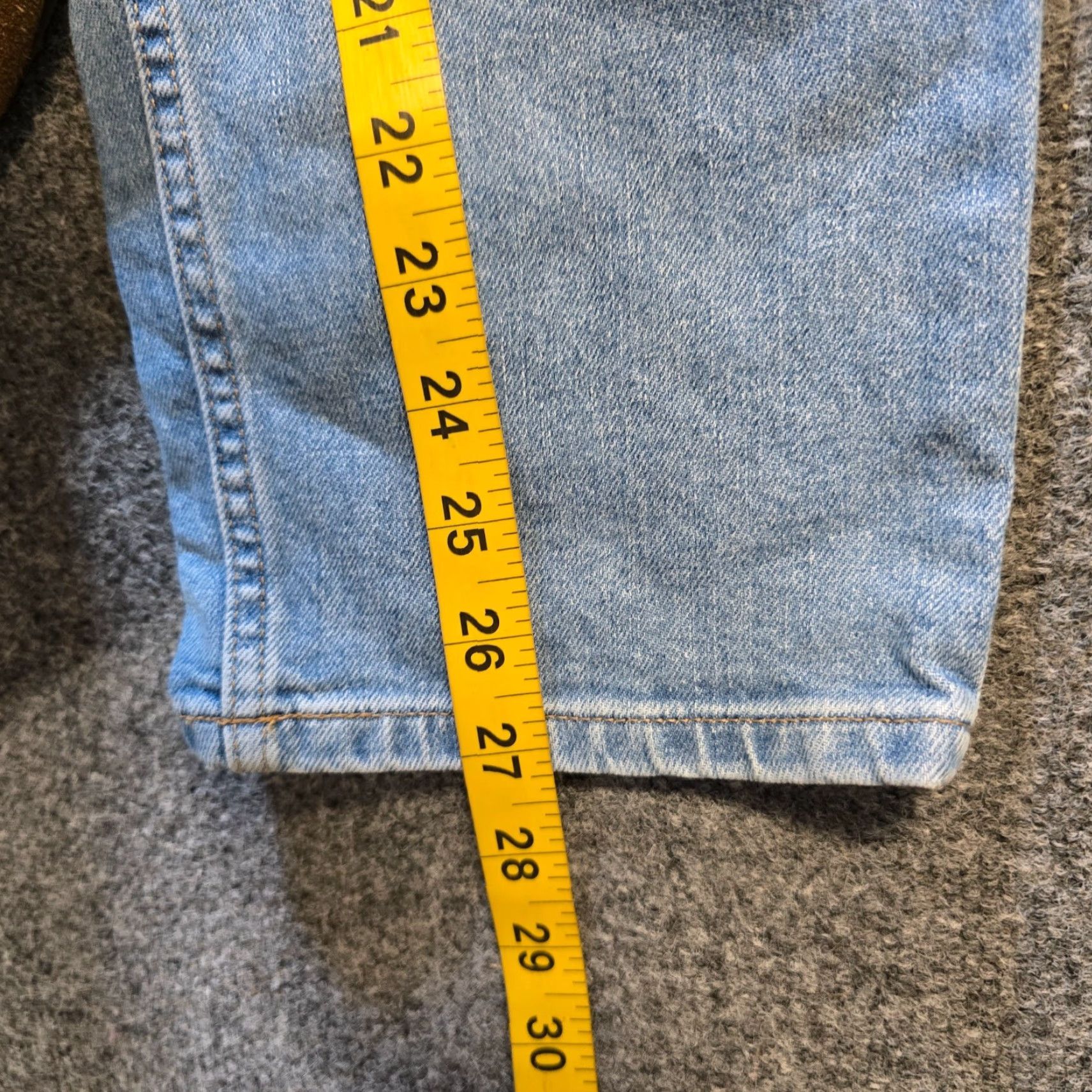 Everlane Everlane Jeans Women High Rise Cheeky Tapered Leg Denim Cropped Blue 28 Regular Inseam 27 90s Distressed—Capable Capsule Basic Size 28" / US 6 / IT 42 - 7 Thumbnail
