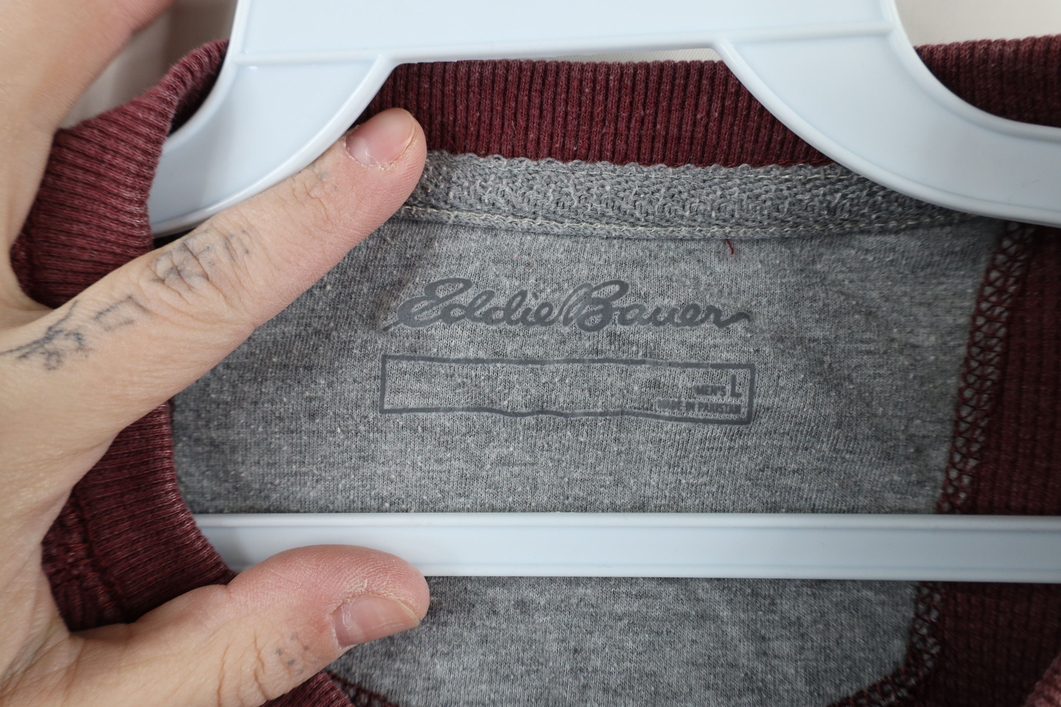 Eddie Bauer × Vintage Vintage Eddie Bauer Thermal Waffle Knit Long Sleeve T-Shirt Size US L / EU 52-54 / 3 - 6 Thumbnail