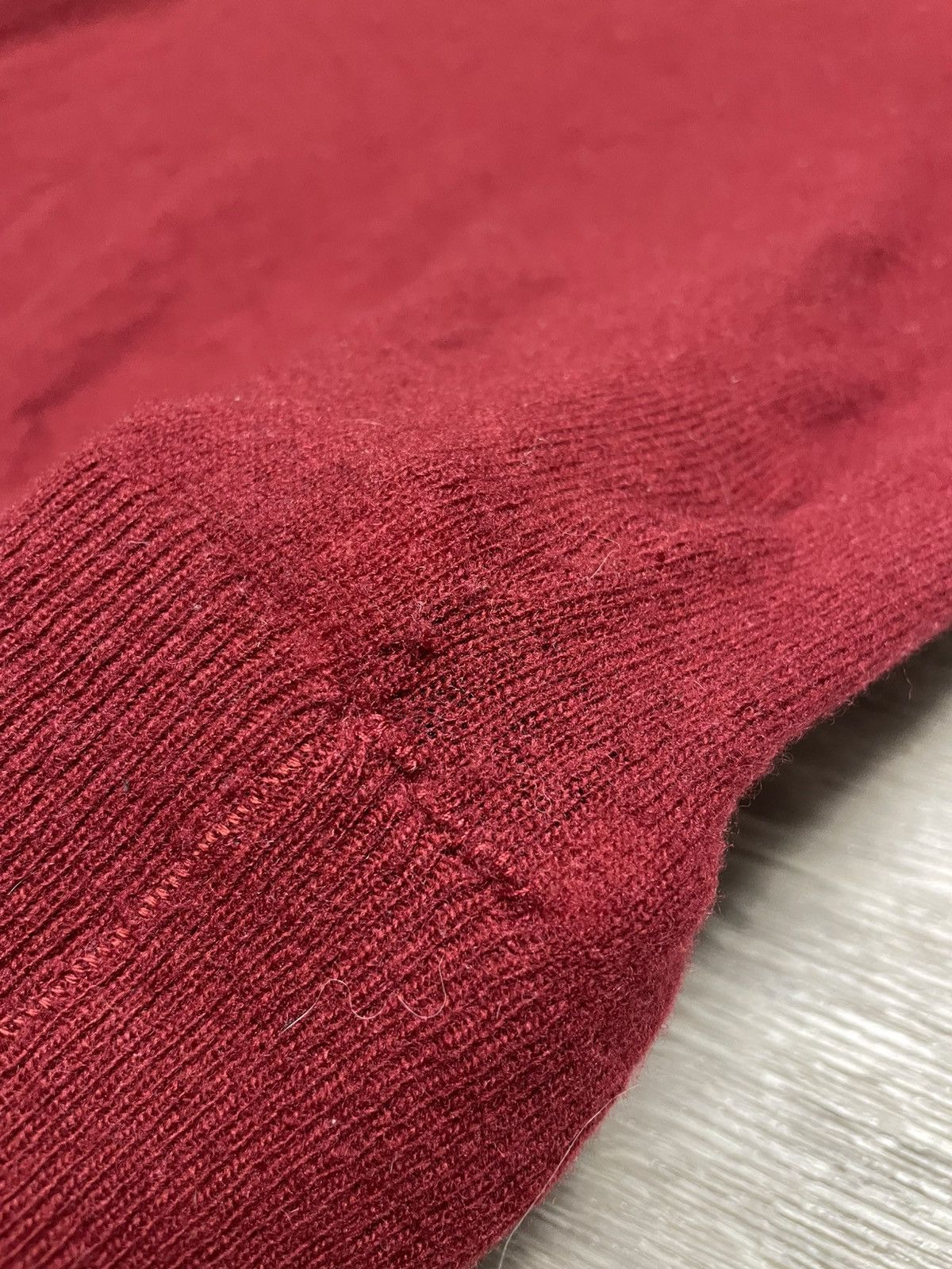 Lacoste Vintage Lacoste Burgundy Lambswool Sweater Size US XL / EU 56 / 4 - 22 Thumbnail