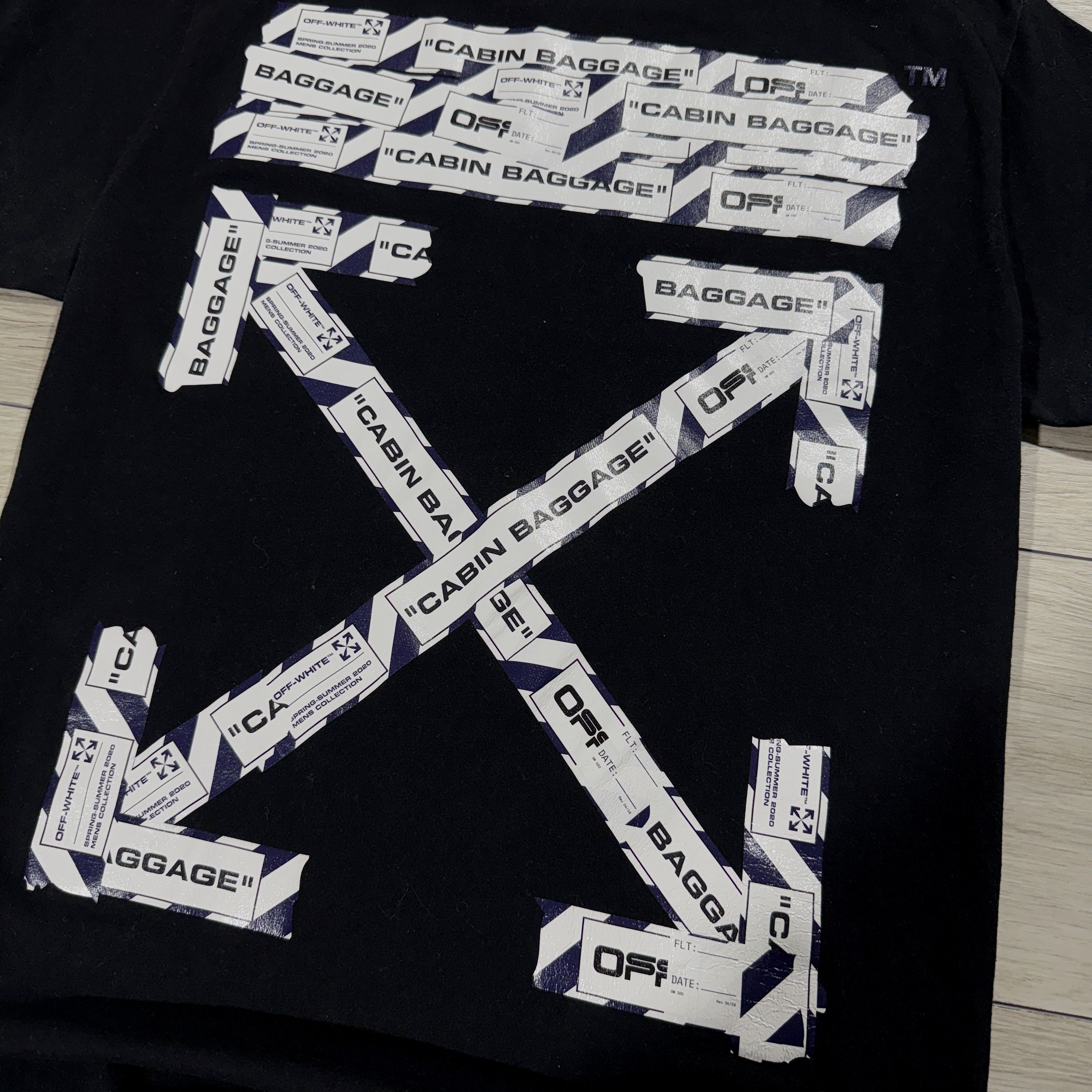 Off-White RARE Off White Airport Tape T-Shirt Y2K Retro Hype M Size US M / EU 48-50 / 2 - 12 Thumbnail