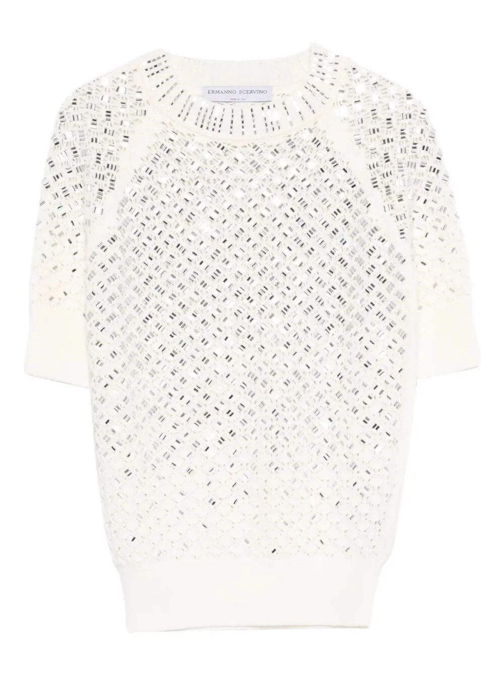 Ermanno Scervino Short Sleeve Sweater Size M / US 6-8 / IT 42-44 - 1 Thumbnail