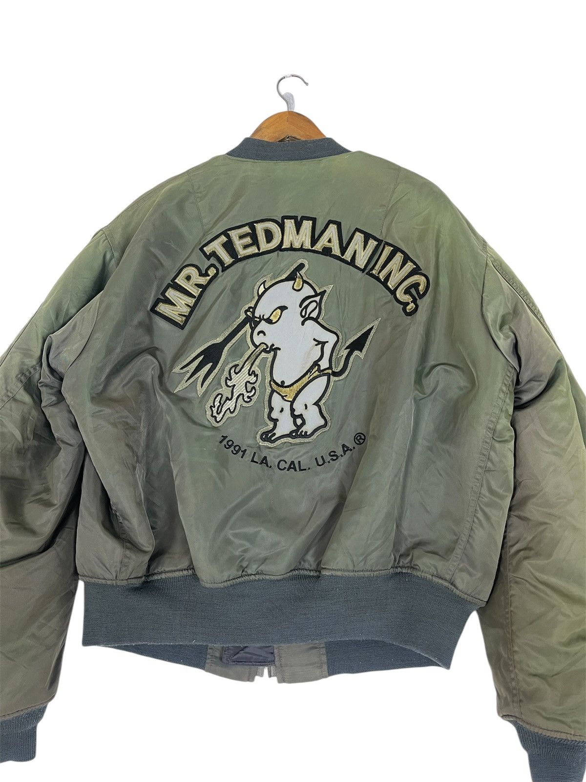 Tedman TEDMAN LUCKY DEVIL MA-1 TED COMPANY BOMBER MILITARY JACKET Size US L / EU 52-54 / 3 - 10 Thumbnail