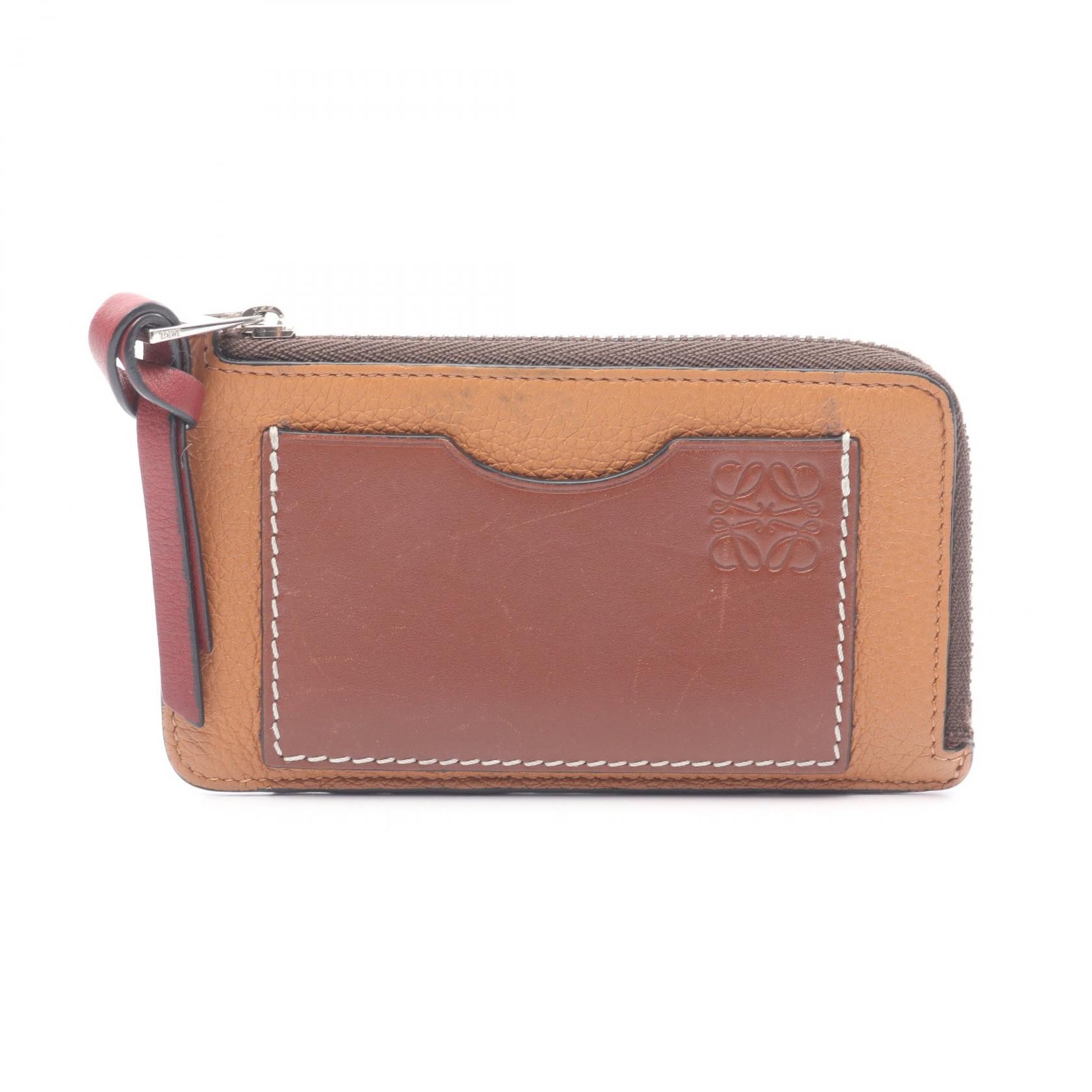 Loewe Loewe Loewe Anagram Leather Coin Card Holder Leather Coin Case C660Z40X04 DUTY FREE for USA Size ONE SIZE - 1 Thumbnail
