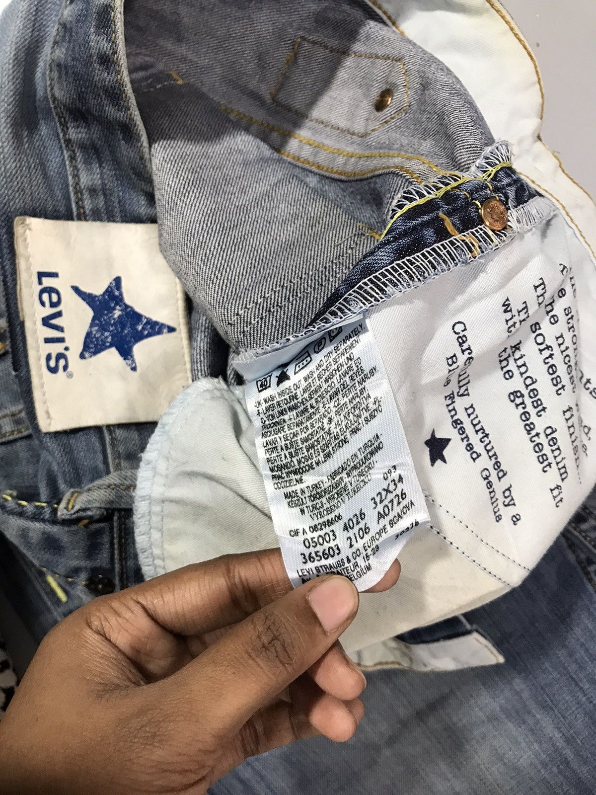 Levi's Vintage Levi’s buckle belt denim Size US 34 / EU 50 - 8 Thumbnail