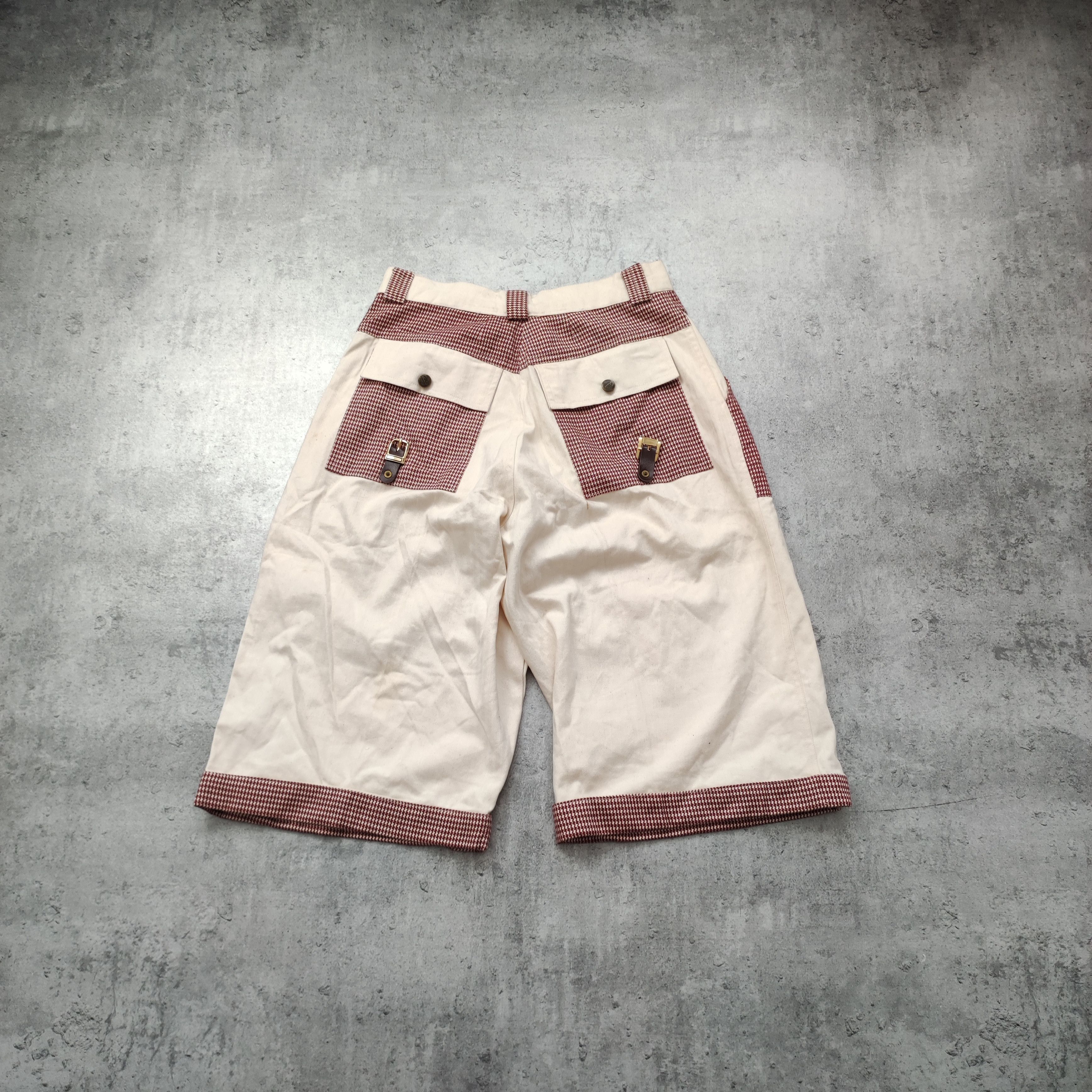 Karl Kani × Vintage Vintage 90s RARE Tupac Baggy HipHop Checkered Shorts Size US 30 / EU 46 - 10 Thumbnail