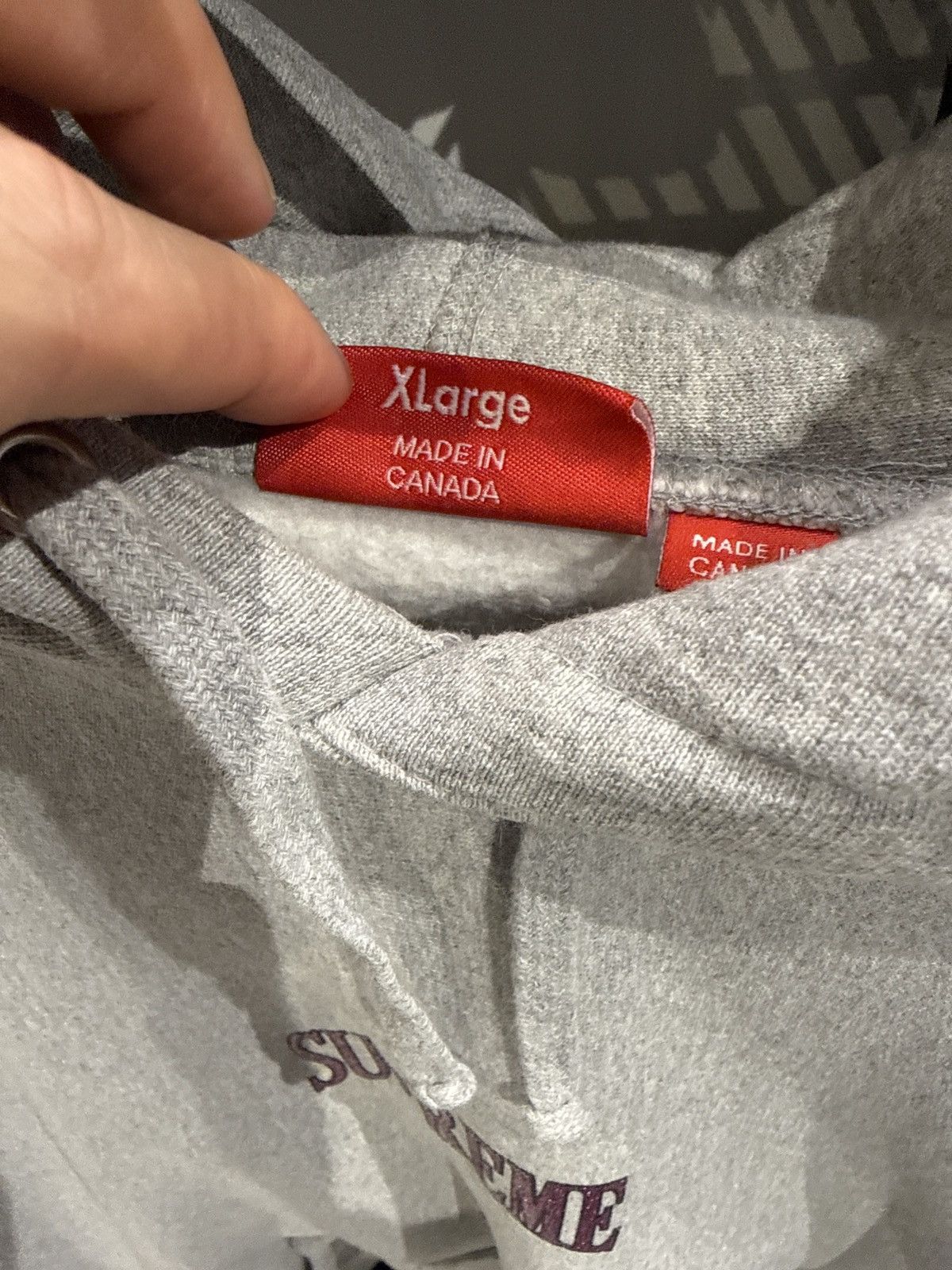 Supreme Supreme Glitter Arc Hoodie Grey Size US XL / EU 56 / 4 - 5 Thumbnail