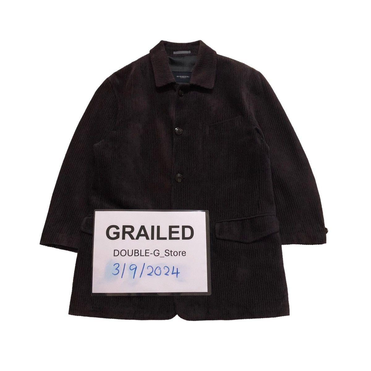 Burberry 📌VINTAGE CHORE CORDUROY JACKET BURBERRY LONDON Size US M / EU 48-50 / 2 - 1 Thumbnail