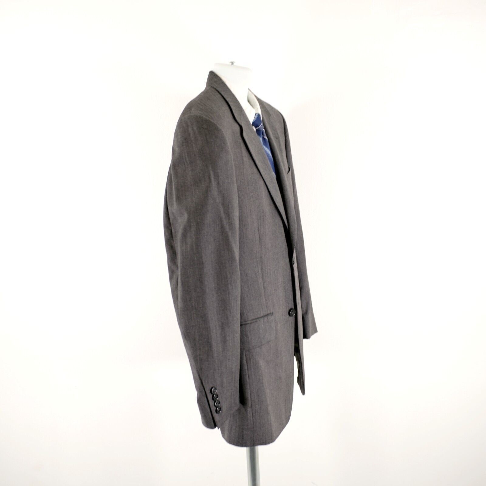 Jos. A. Bank Jos A Bank Signature Wool Gray Herringbone 2 Button Blazer / Size 38R - 9 Thumbnail