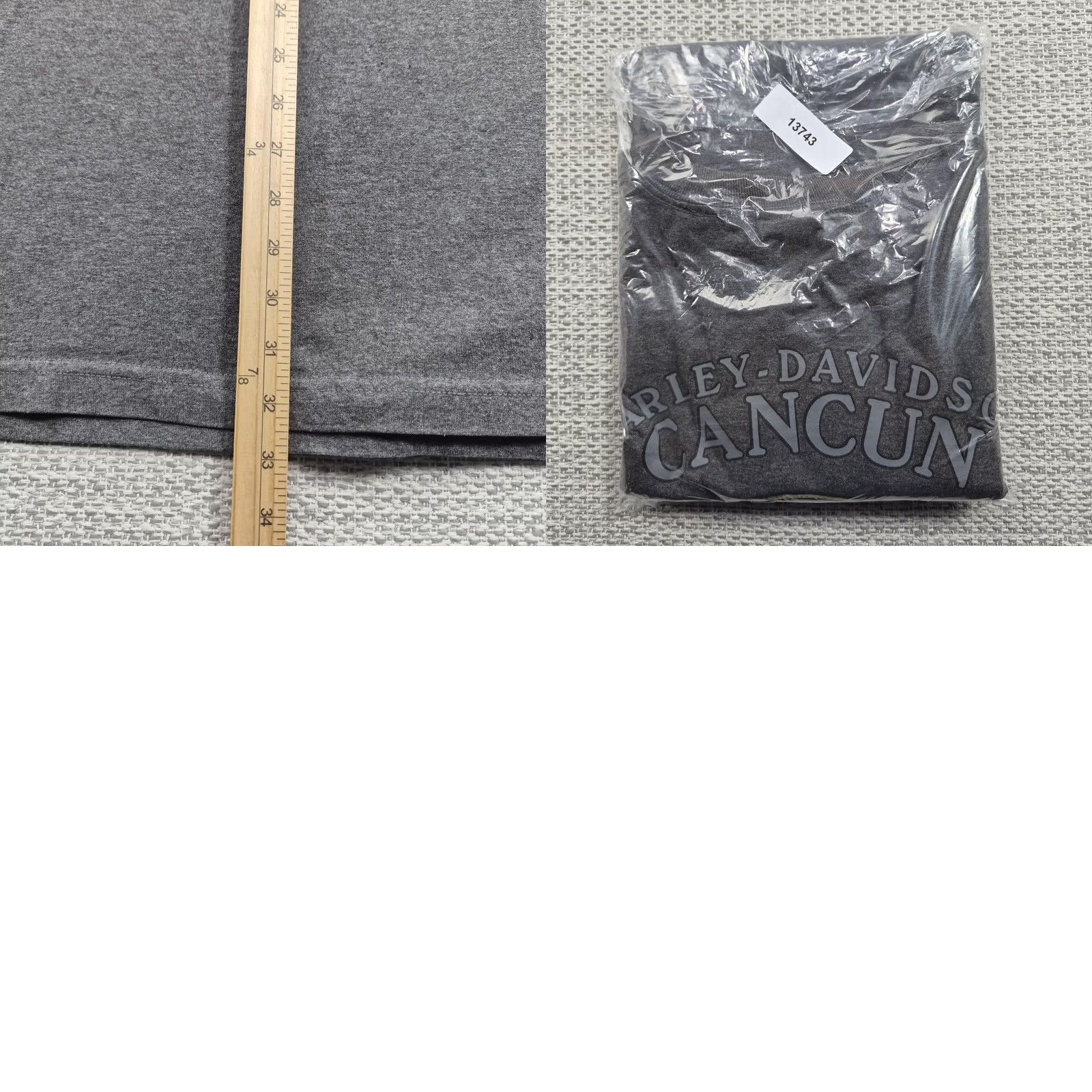 Harley Davidson Harley-Davidson Shirt Mens 3XL Gray Skull Tank Graphic Biker Tee Cancun Mexico Size US XXL / EU 58 / 5 - 9 Thumbnail