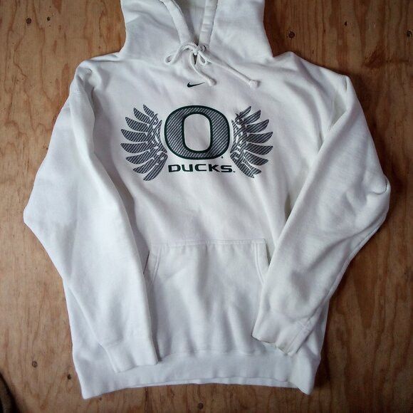 NCAA × Nike Nike Oregon Ducks Mid Swoosh Hoodie Sweatshirt Size US L / EU 52-54 / 3 - 3 Thumbnail