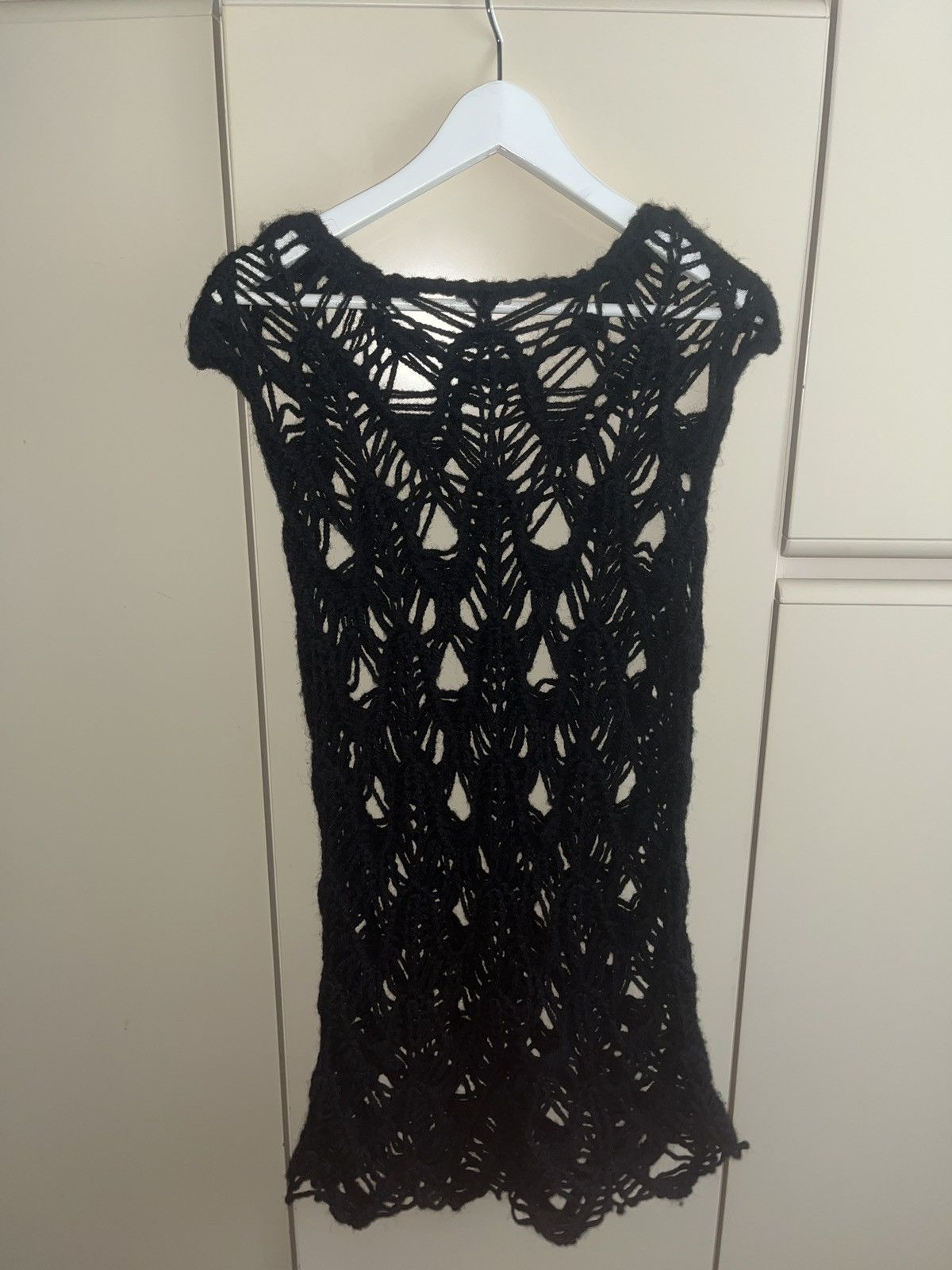 Dries Van Noten Holey Wool Tank Top Size US L / EU 52-54 / 3 - 3 Thumbnail