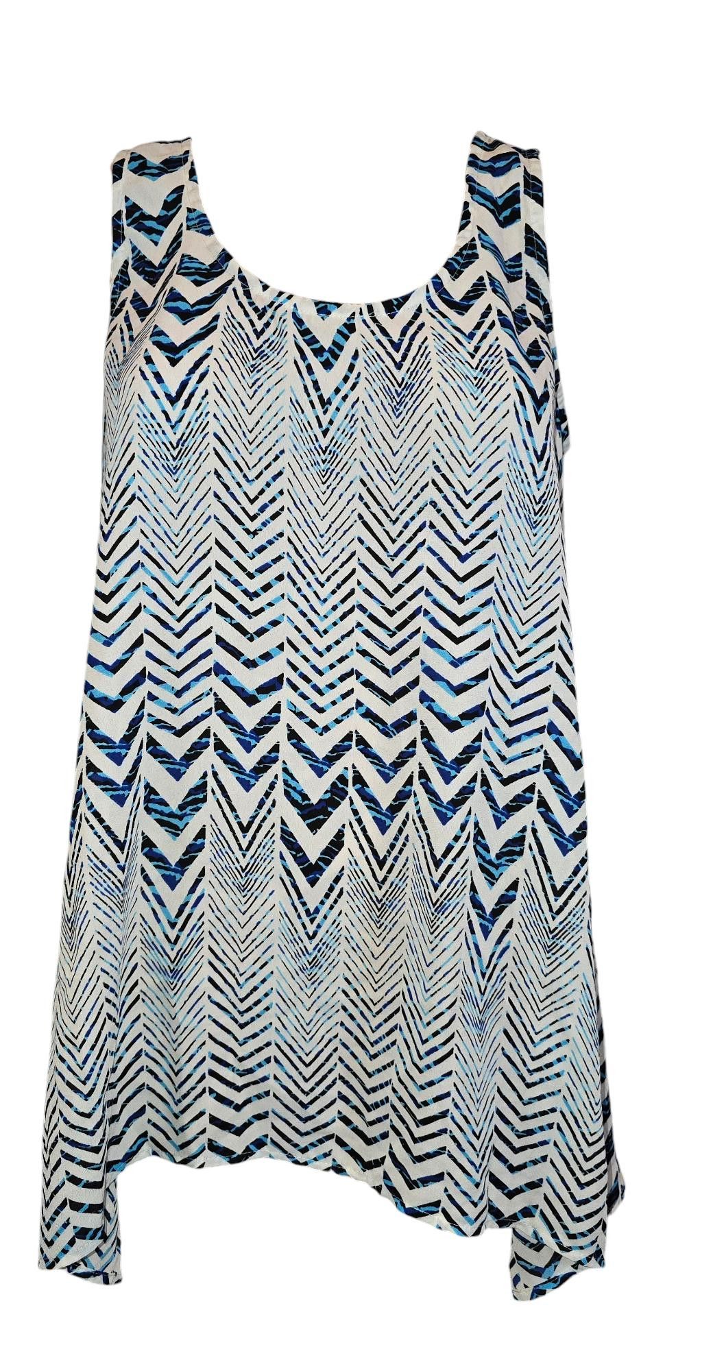 Designer Daniel Rainn Geometric Print Blouse Size M / US 6-8 / IT 42-44 - 1 Thumbnail