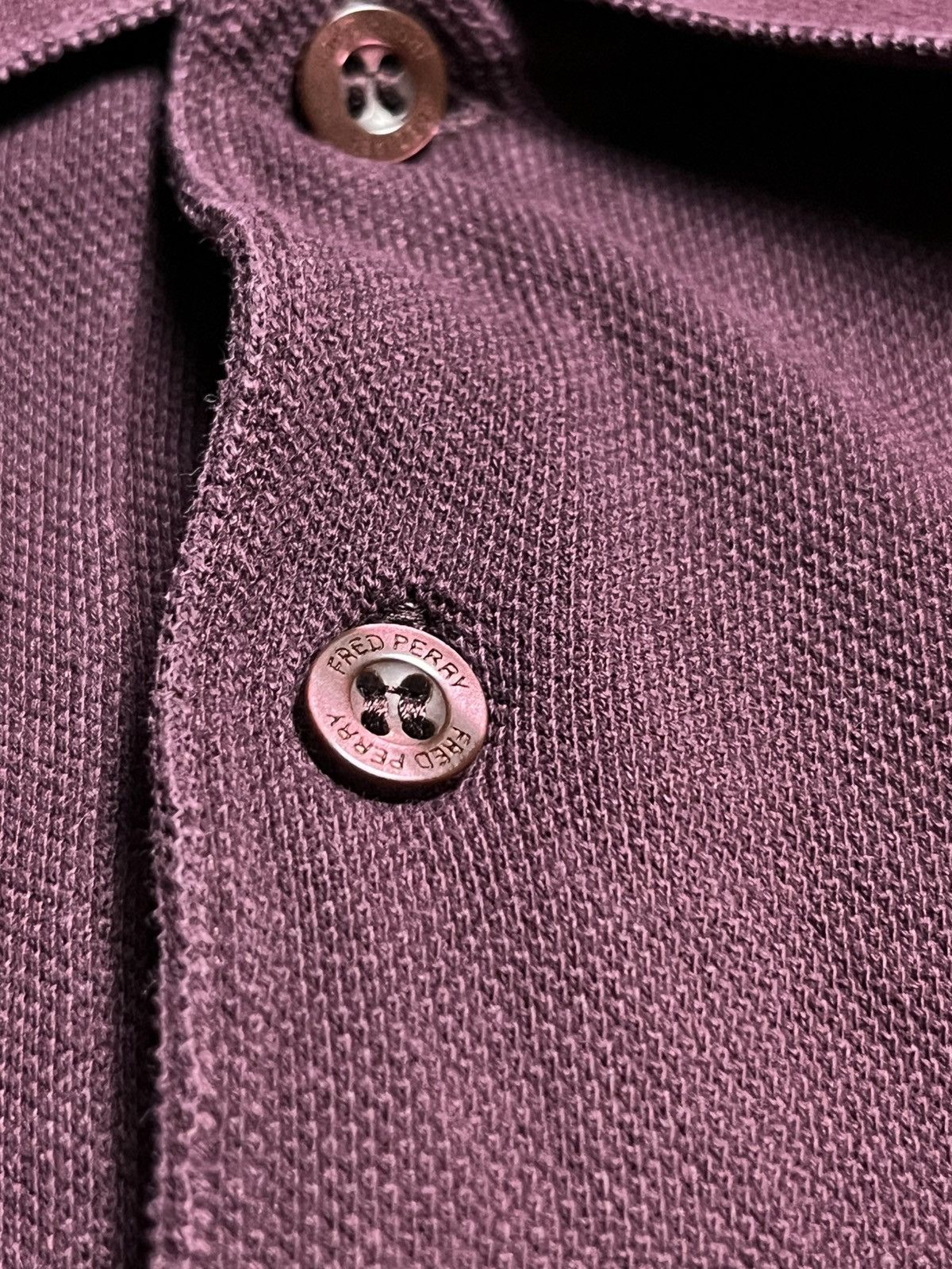 Fred Perry Fred Perry Twin Tipped Polo Shirt Oxblood / Champagne Size US L / EU 52-54 / 3 - 3 Thumbnail