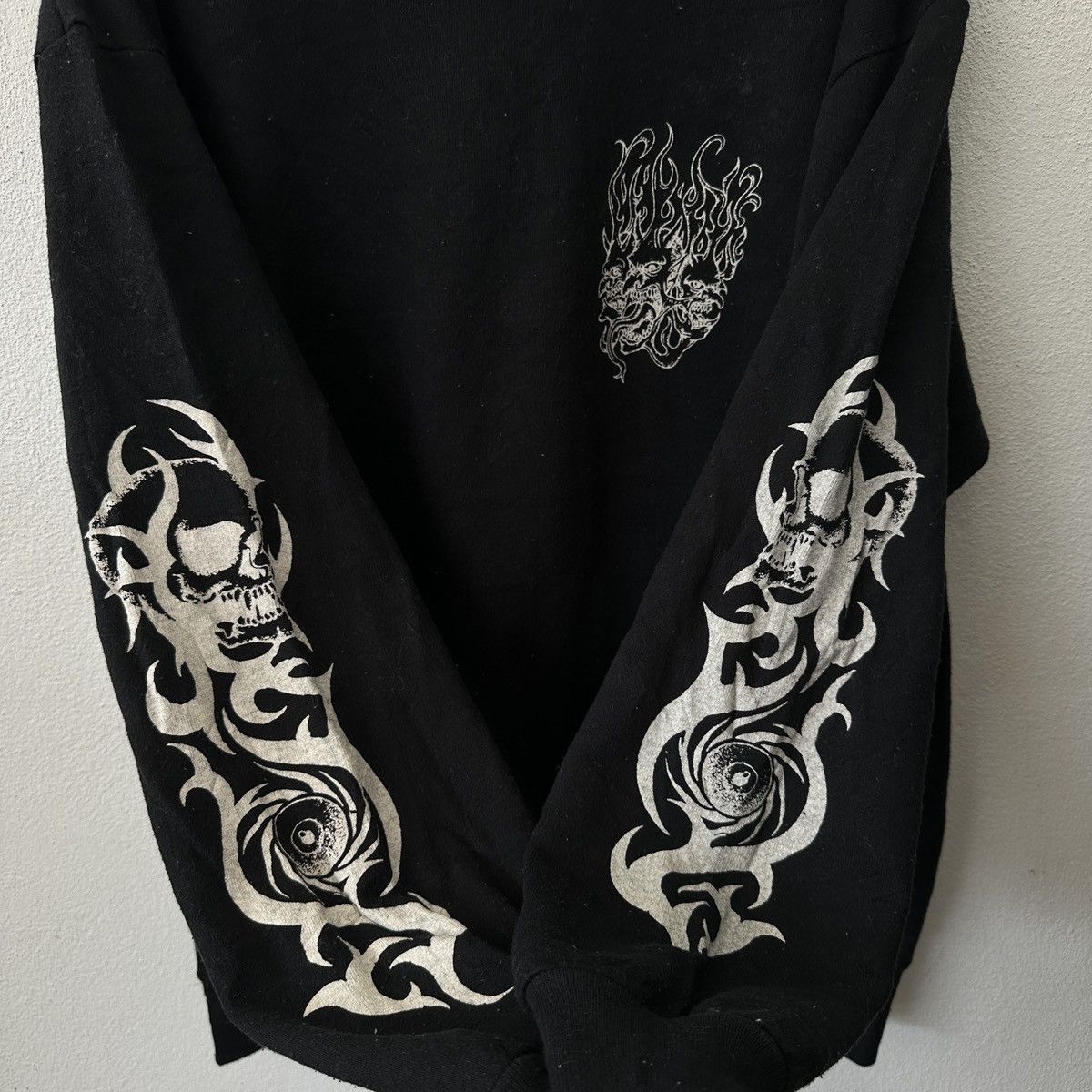 Los Angeles Apparel Black angel dragon evil sweatshirt usa y2k design hardcore Size US L / EU 52-54 / 3 - 3 Thumbnail