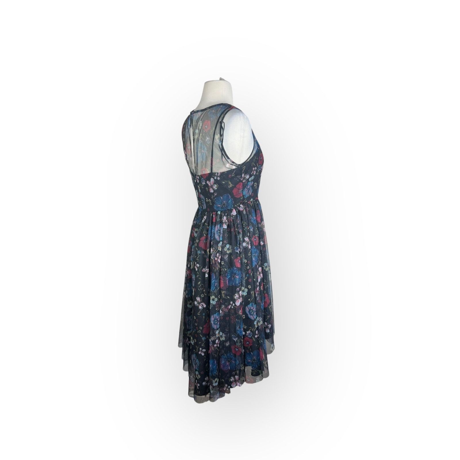 Disney Disney LC Lauren Conrad Snow White Black Floral Tulle Dress Size S / US 4 / IT 40 - 10 Thumbnail