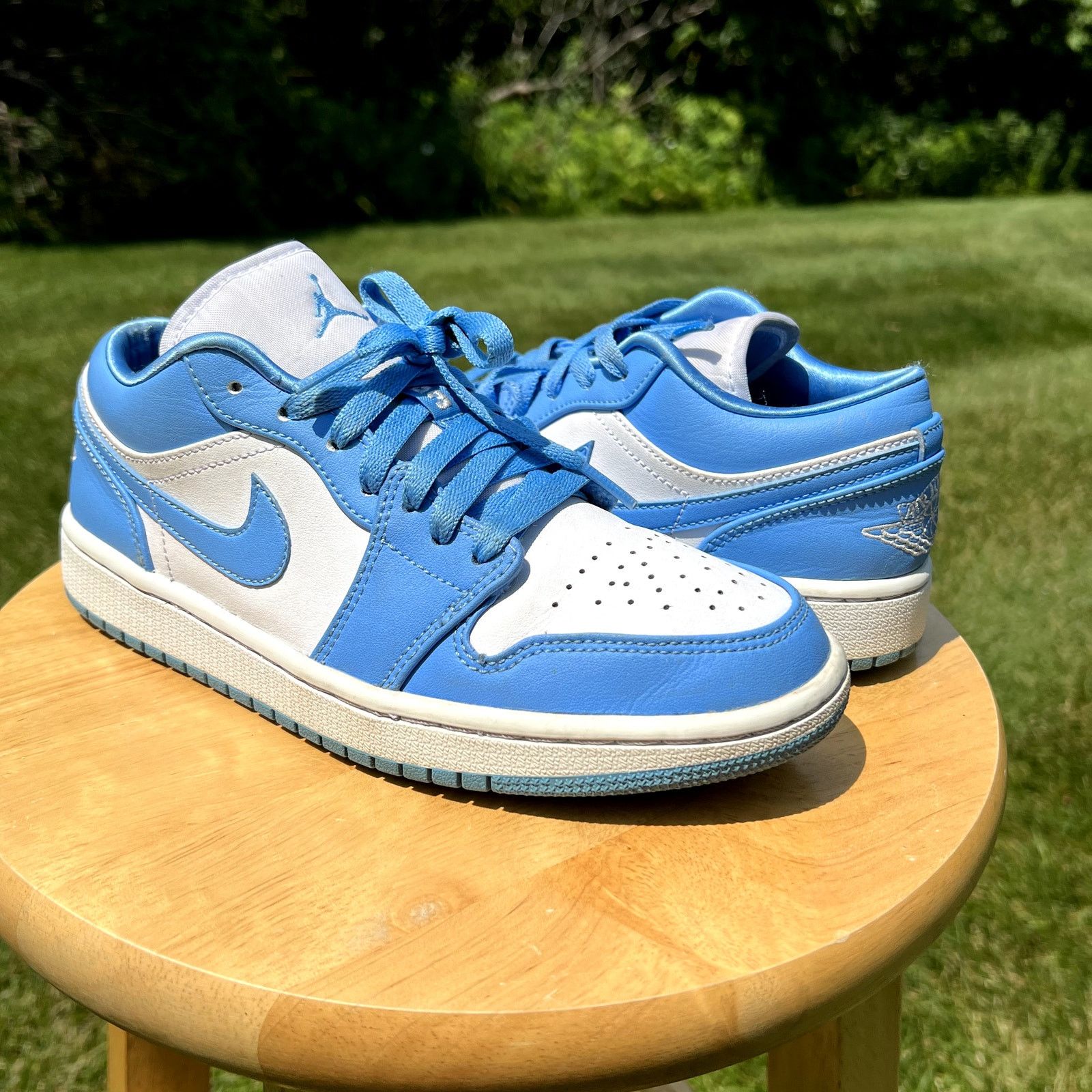 Jordan Brand × Nike Wmns Nike Air Jordan 1 Low UNC Women's Shoes - Size 7.5 Size US 7.5 / IT 37.5 - 1 Thumbnail