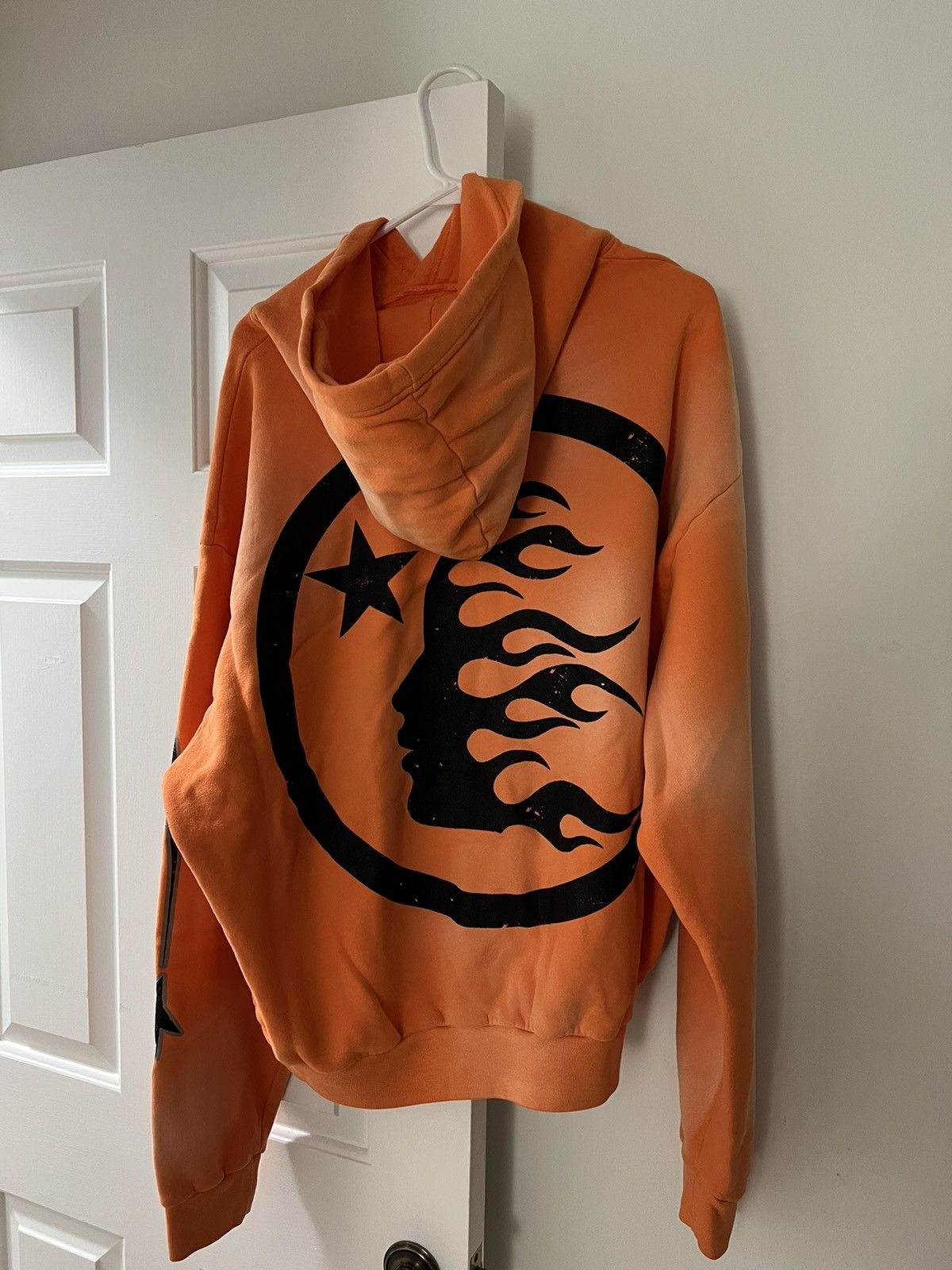 HELLSTAR Hellstar Fire Orange Hoodie | Grailed