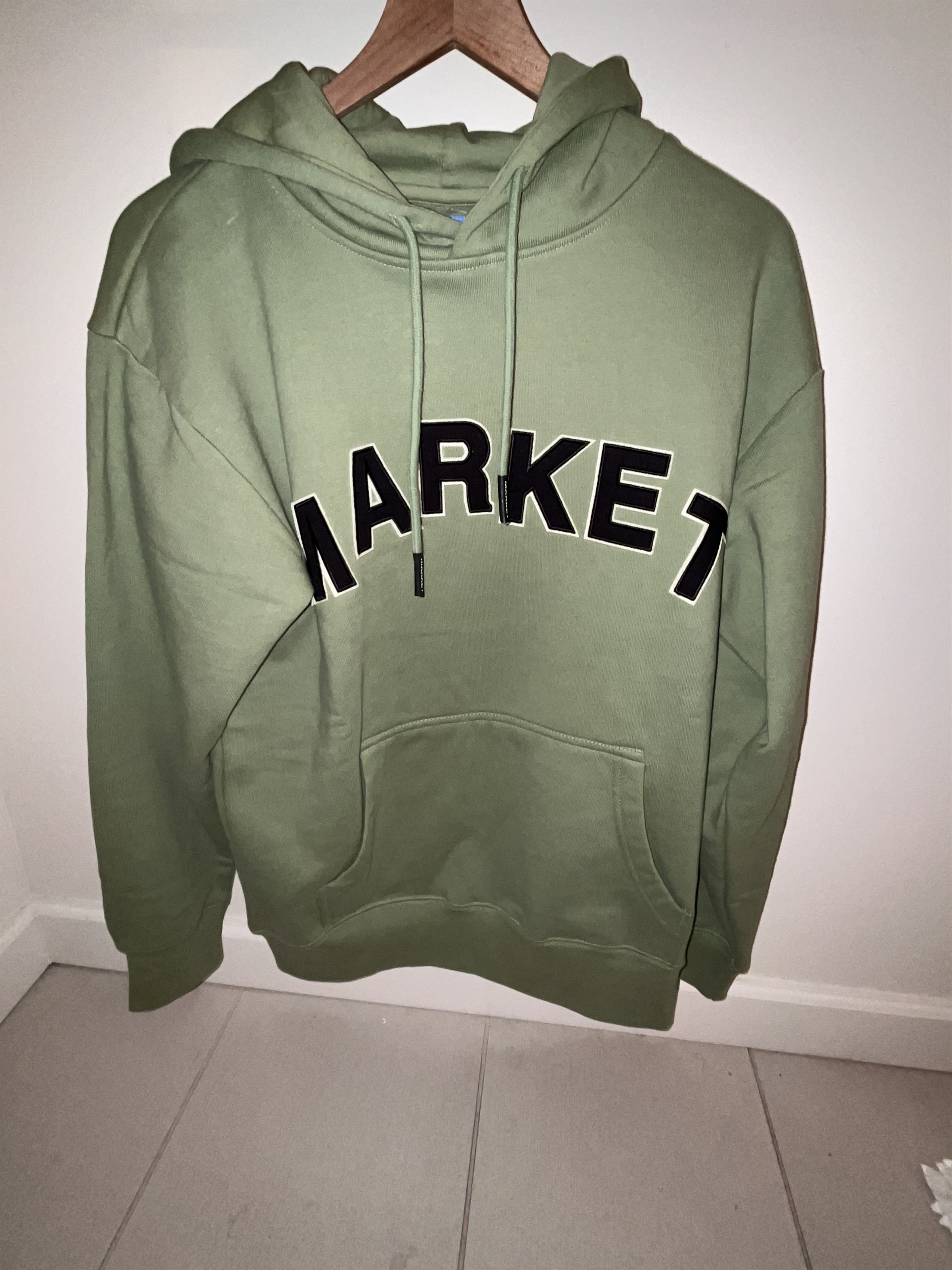 image of Market "little World" Hoodie in Navy Green, Men's (Size Medium)