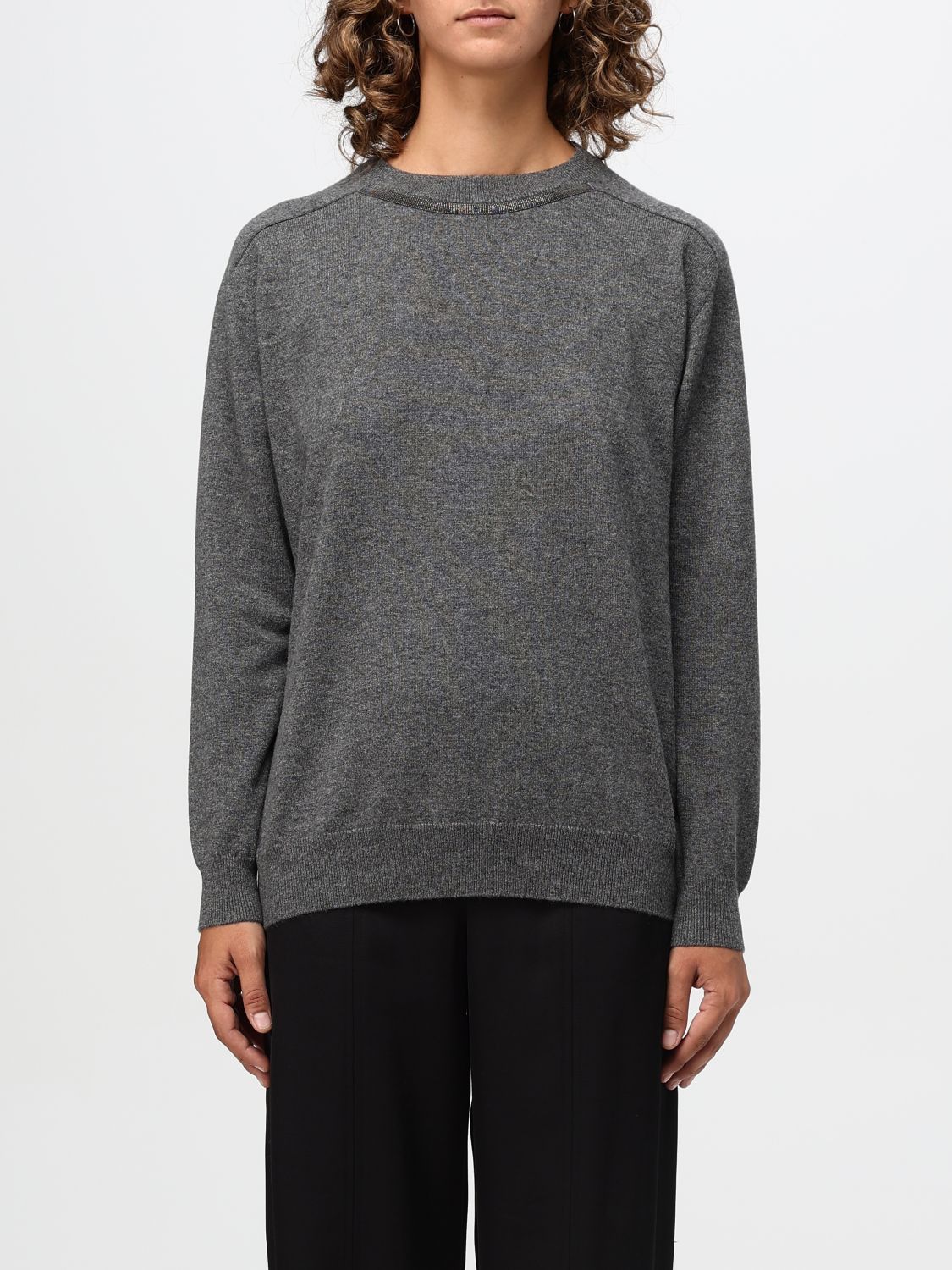 Brunello Cucinelli Brunello Cucinelli Sweater Woman Lead Size M / US 6-8 / IT 42-44 - 1 Thumbnail