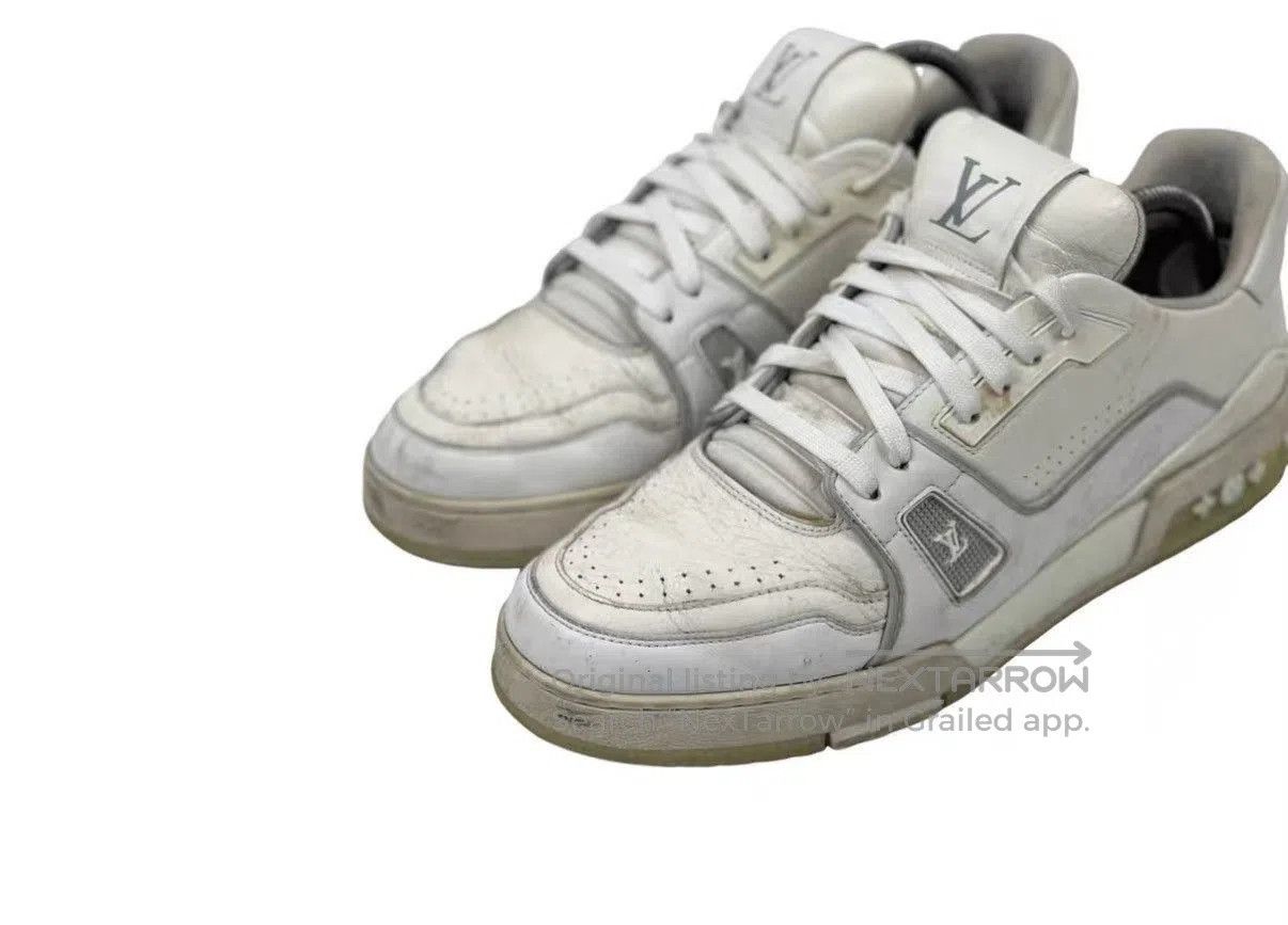Louis Vuitton White Low-Top Sneakers Size 8. Size US 8 / EU 41 - 2 Thumbnail