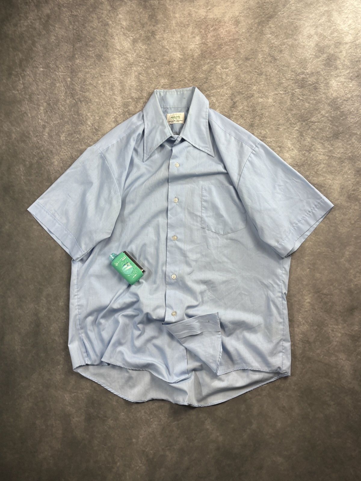 Vintage 1980s Vintage Work Shirt Perma Press Mohawk Shortsleeve 70s Size US S / EU 44-46 / 1 - 1 Thumbnail