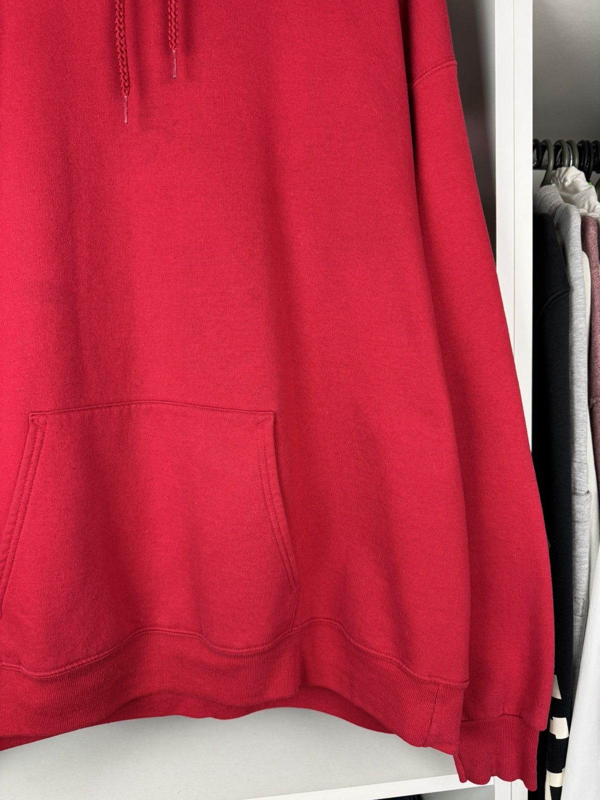 Hanes Hanes Red Blank Hoodie Size US XL / EU 56 / 4 - 11 Thumbnail