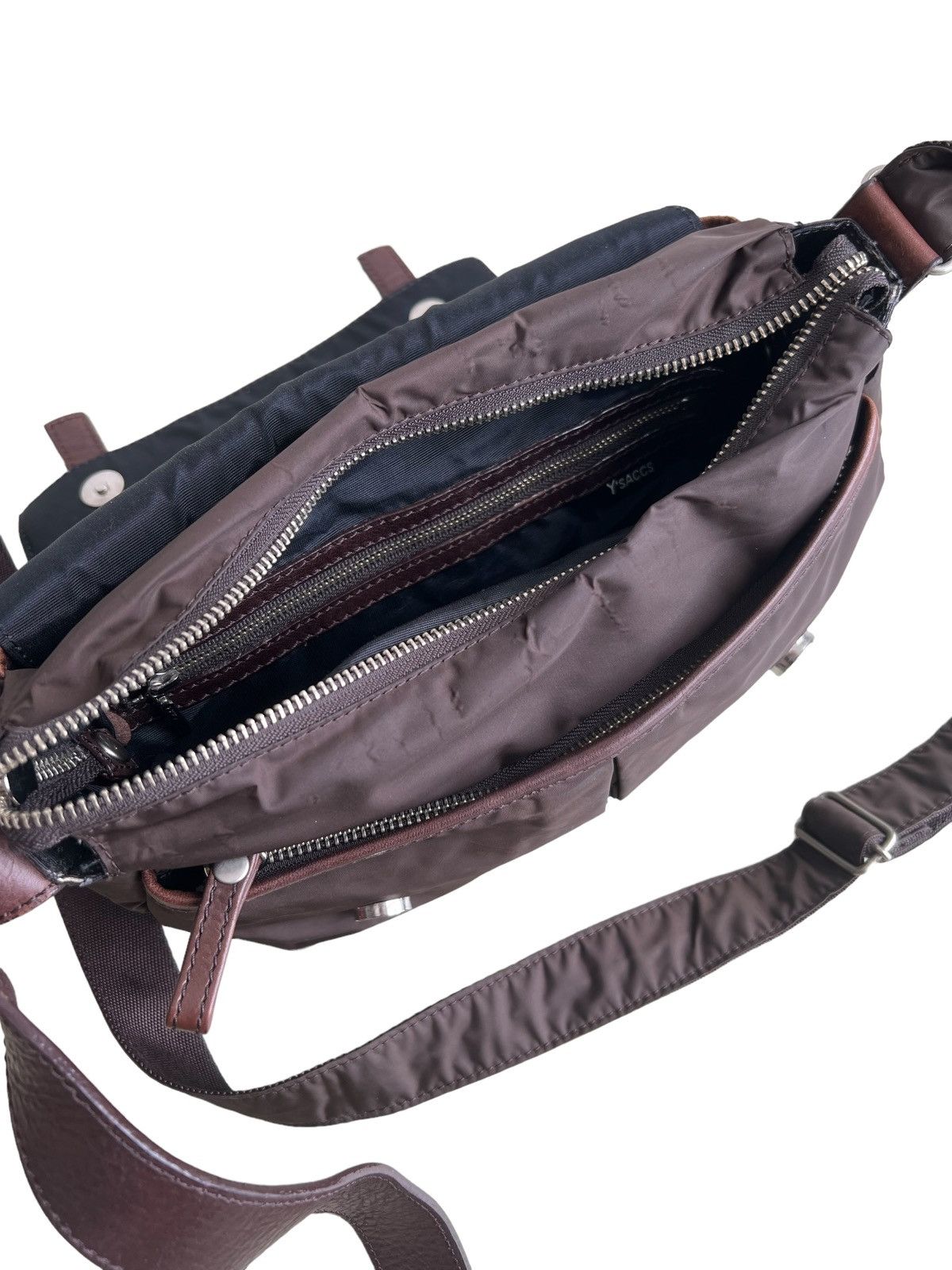 Yohji Yamamoto OG Yohji Yamamoto Hybrid Leather Survivor Crossbody Bag Size ONE SIZE - 10 Thumbnail