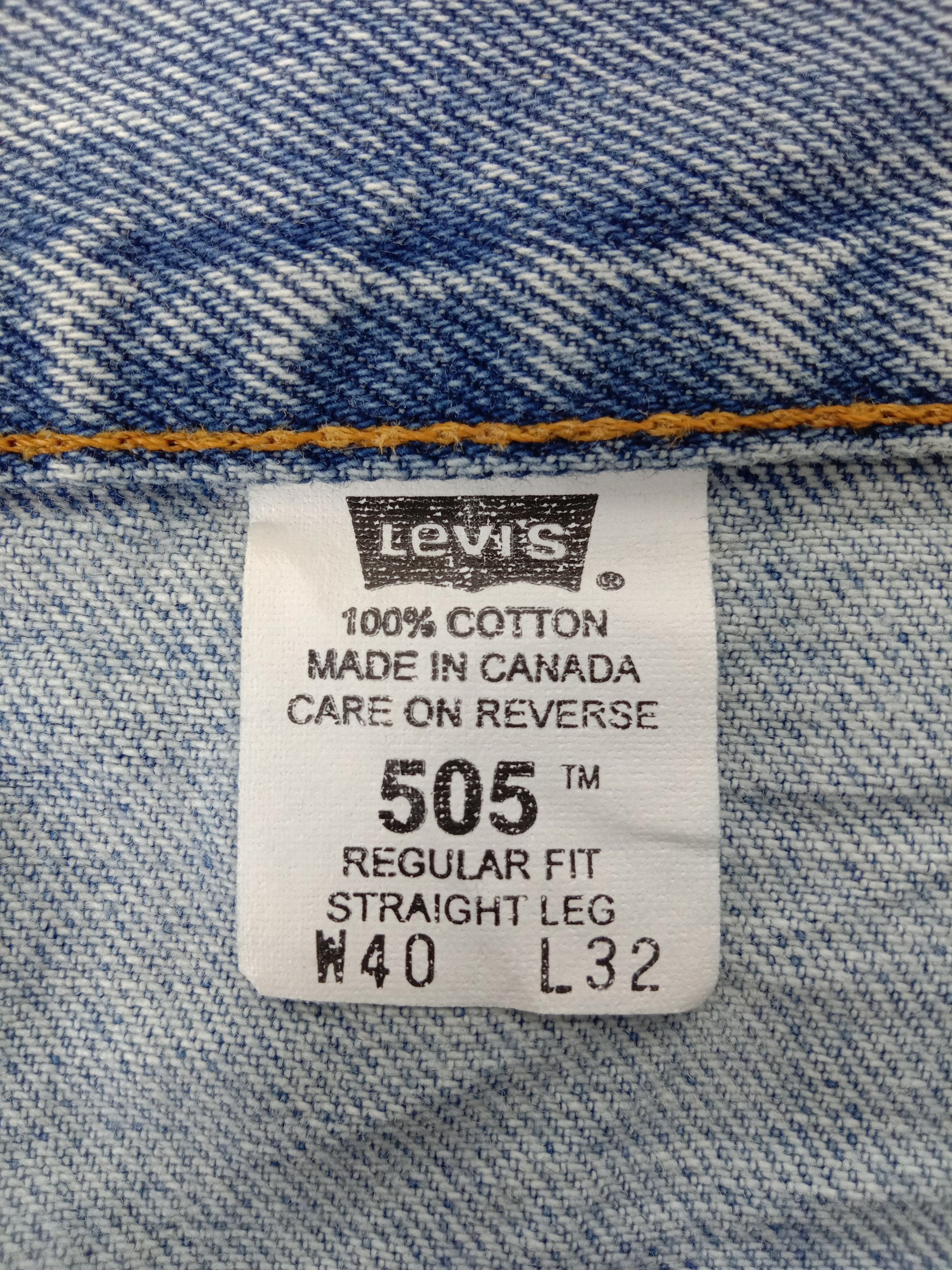Levi's Vintage Levi's 505 Jeans Light Wash Straight Fit Denim Size US 40 / EU 56 - 13 Thumbnail
