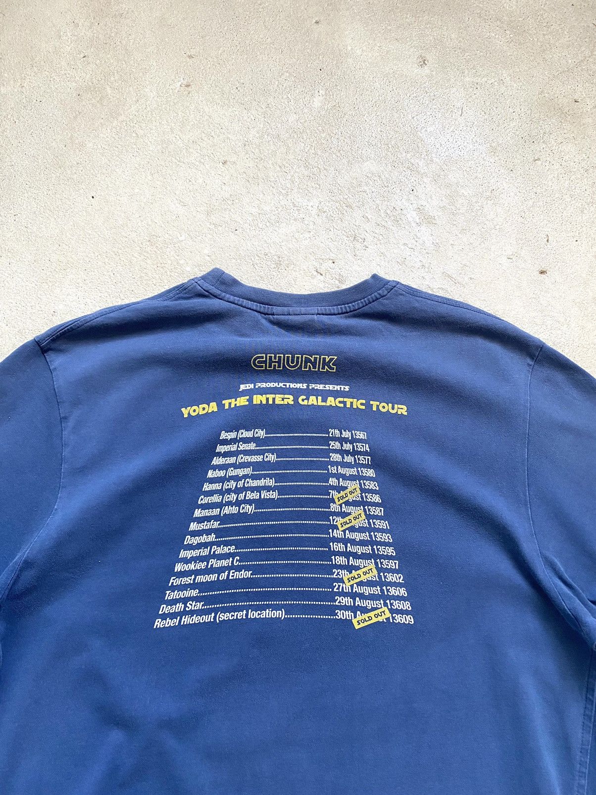 Marvel Comics Vintage 90-00’s Star Wars Yoda Chunk Intergalactic Tour Tee Size US M / EU 48-50 / 2 - 9 Thumbnail