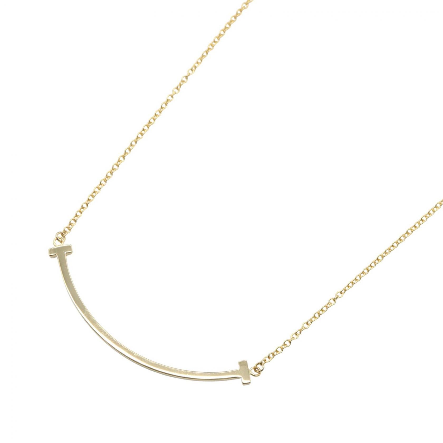 Tiffany & Co. Tiffany & Co. Tiffany＆Co T Smile Small Au750 Necklace Precious Metal Necklace DUTY FREE for USA Size ONE SIZE - 1 Thumbnail