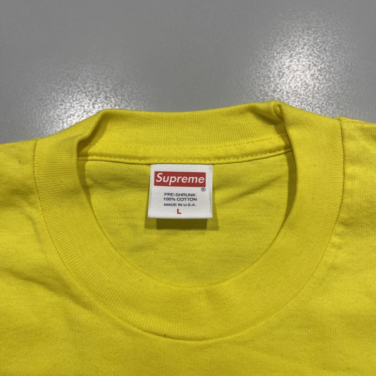 Supreme Supreme Bandana Box Logo Tee Yellow Size US L / EU 52-54 / 3 - 4 Thumbnail