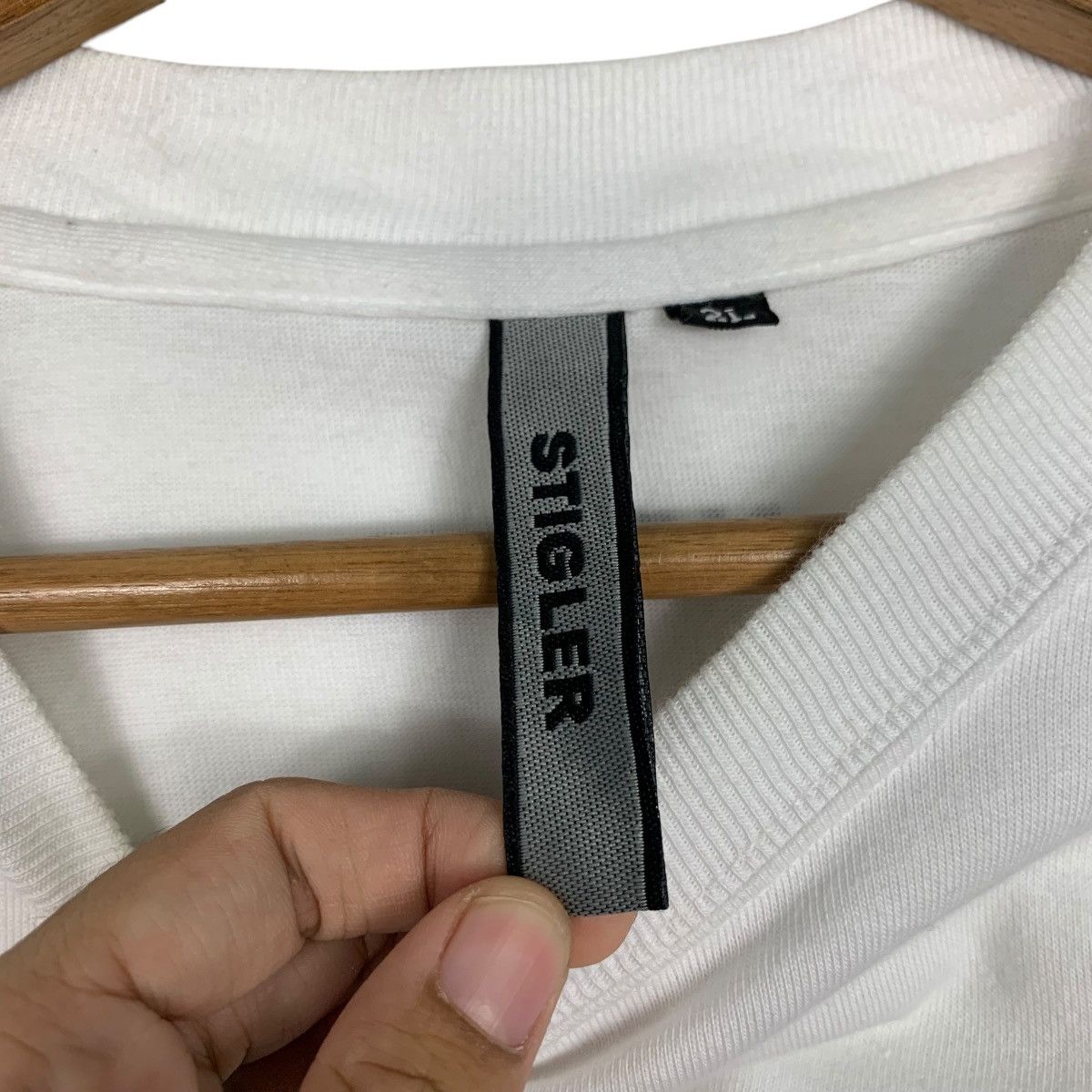 Japanese Brand STIGLER NOBLE. Big Logo Crewneck Sweatshirt #1711-C76 Size US XL / EU 56 / 4 - 12 Thumbnail
