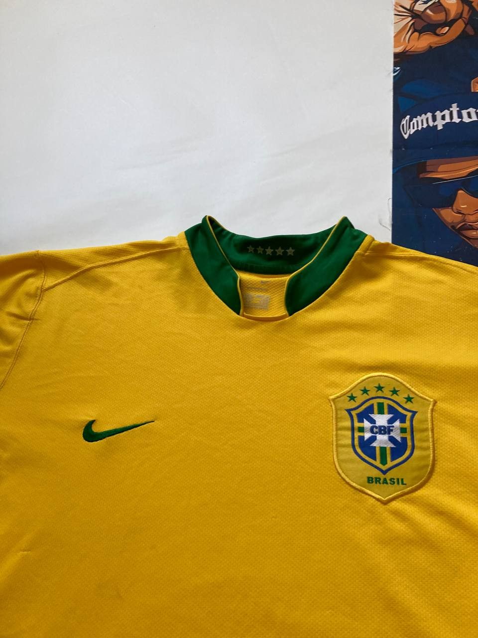 Nike Vintage 2006 2007 Nike Brasil Jersey Size US XL / EU 56 / 4 - 2 Thumbnail