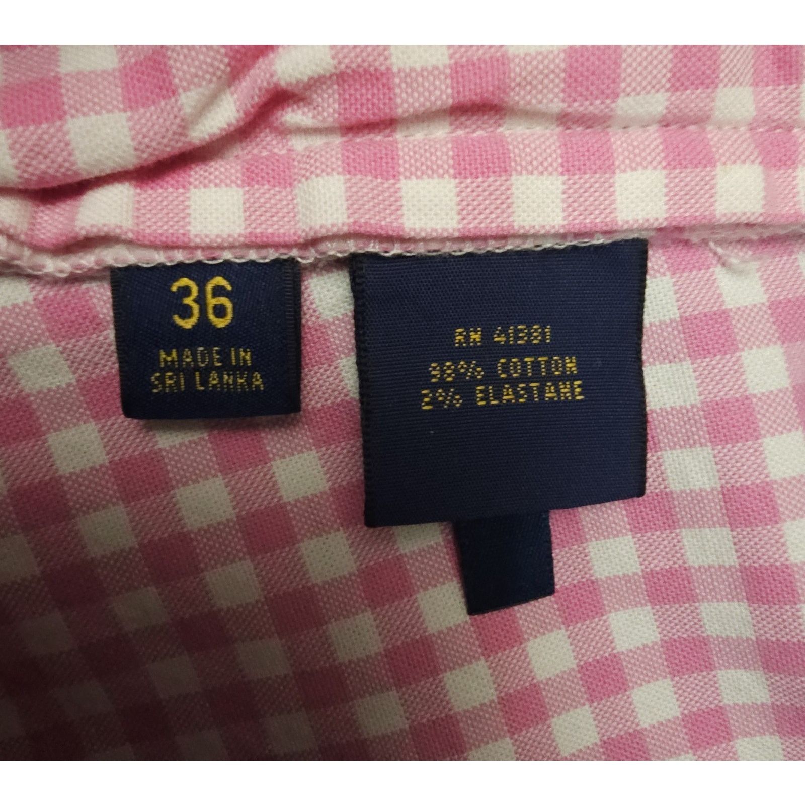 Polo Ralph Lauren Polo Ralph Lauren Stretch Classic Fit Men Pink Plaid 36 Size US 36 / EU 52 - 5 Thumbnail