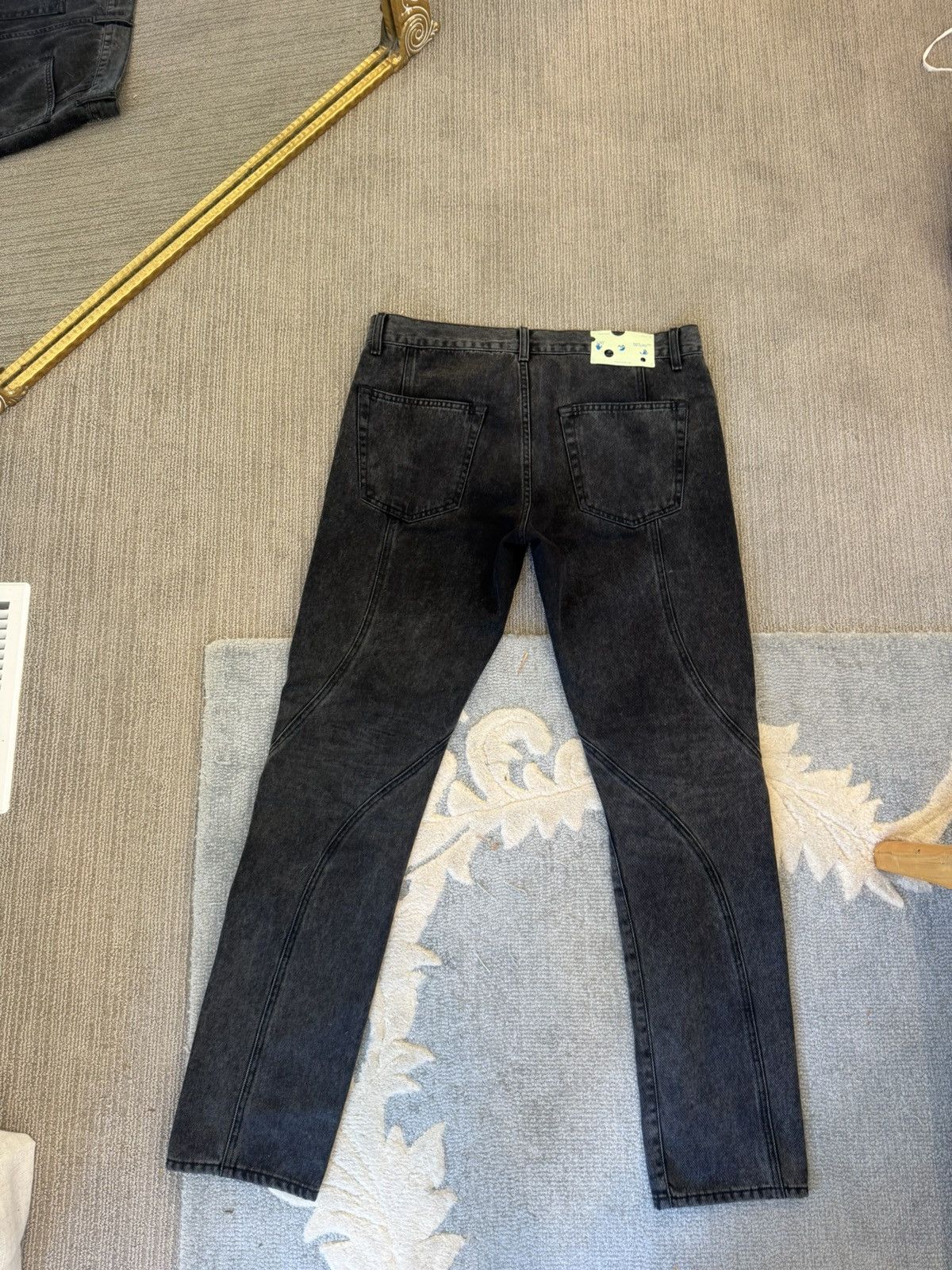 Off-White Off white logo denim slim fit Size US 33 - 2 Thumbnail