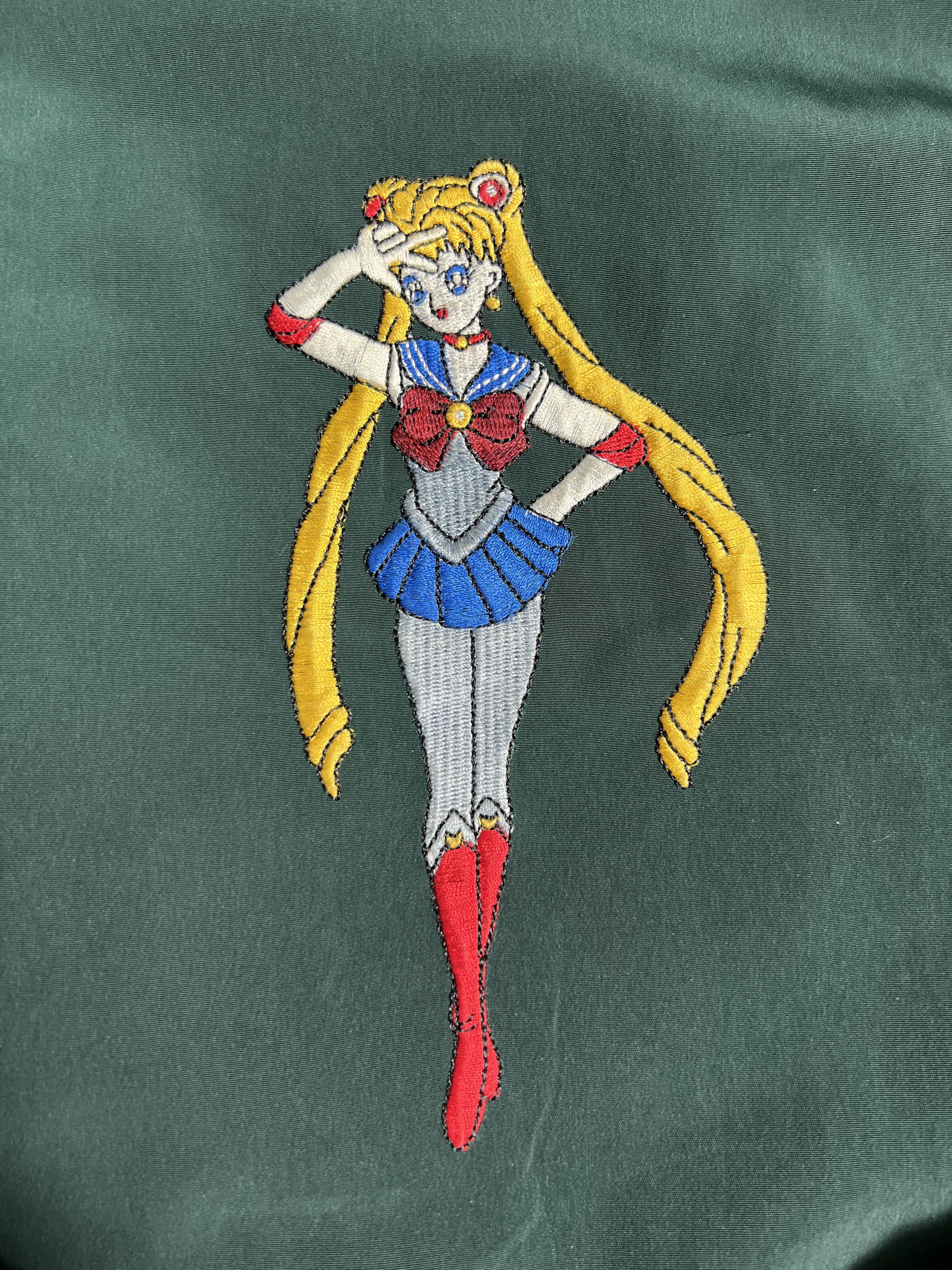 Anime Vintage Sailor Moon Embroidery Parka JKA423 Size US L / EU 52-54 / 3 - 2 Thumbnail